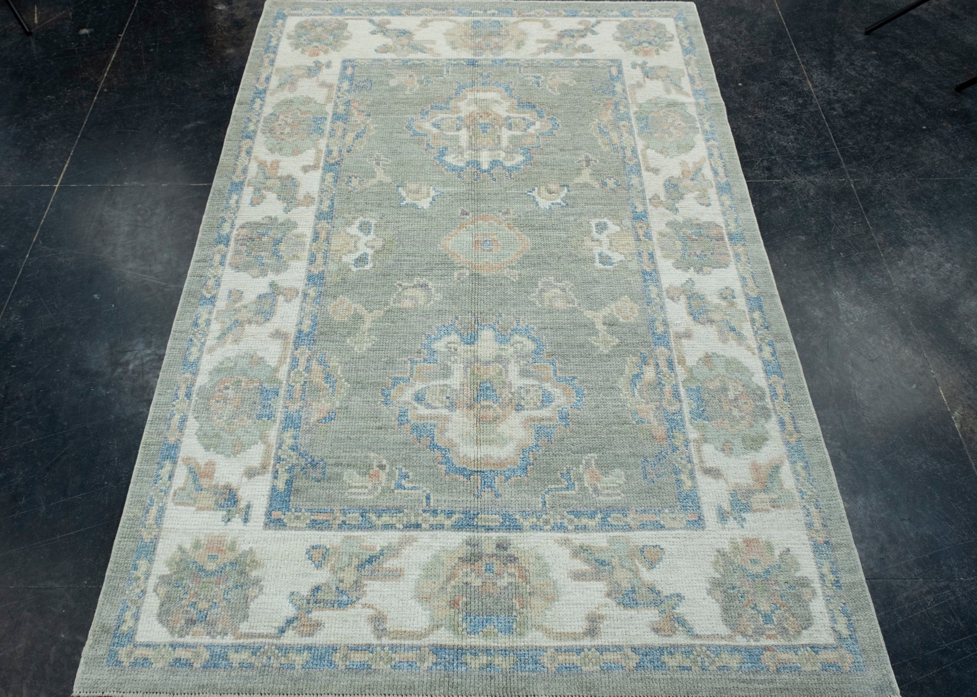 Turkish Oushak Rug 4' x 5'11" #17843
