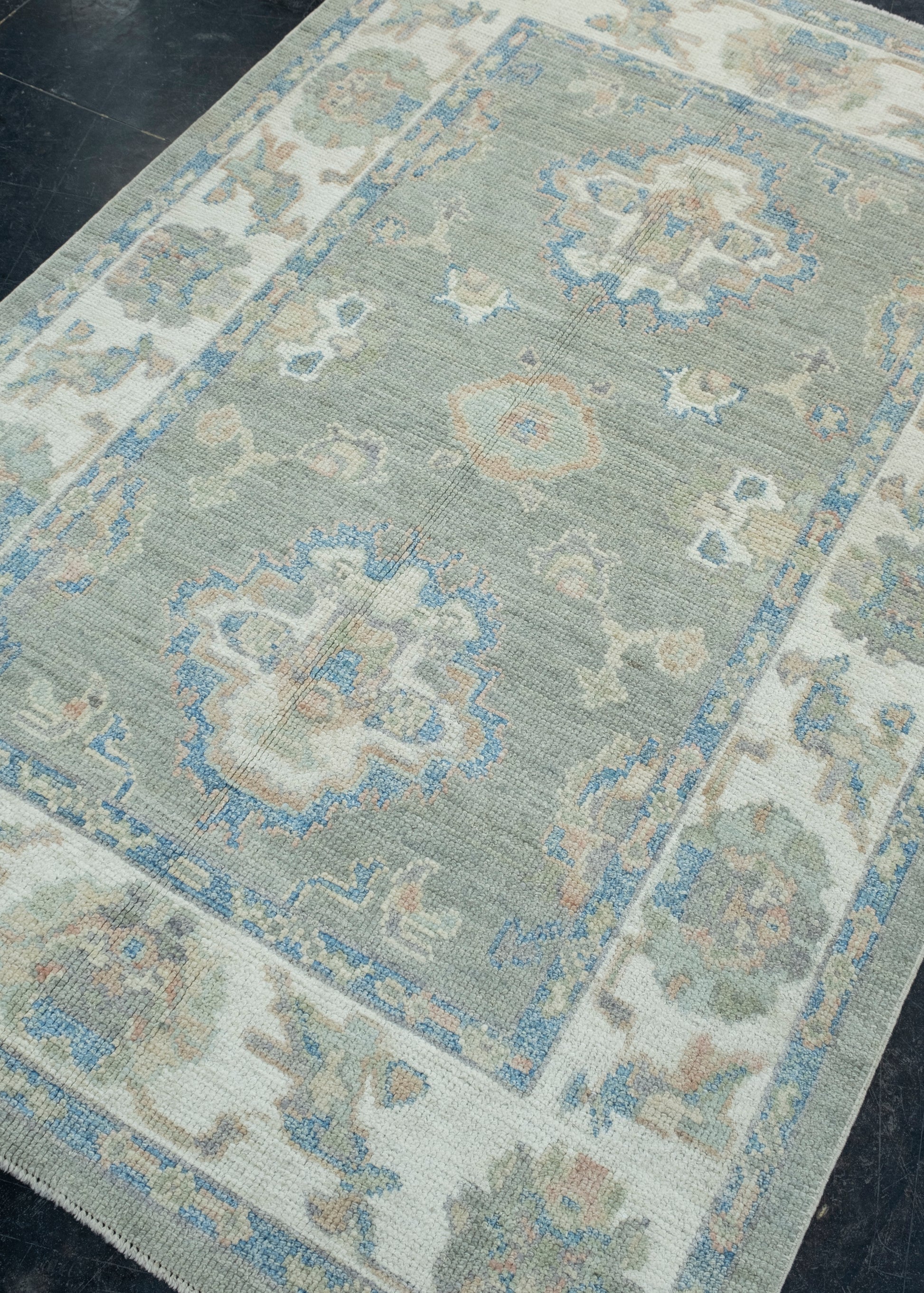 Turkish Oushak Rug 4' x 5'11" #17843