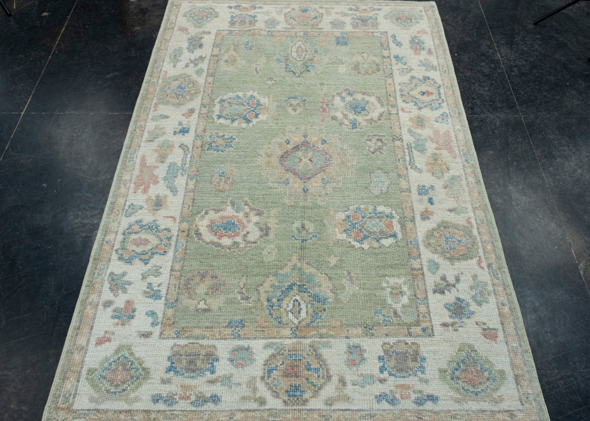 Turkish Oushak Rug 4' x 5'10" #17892