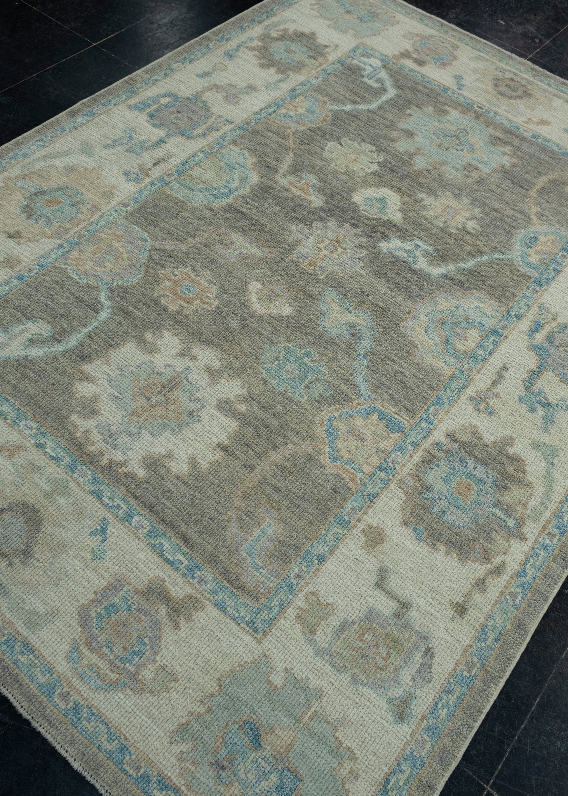 Turkish Oushak Rug 5'2" x 7' #17946