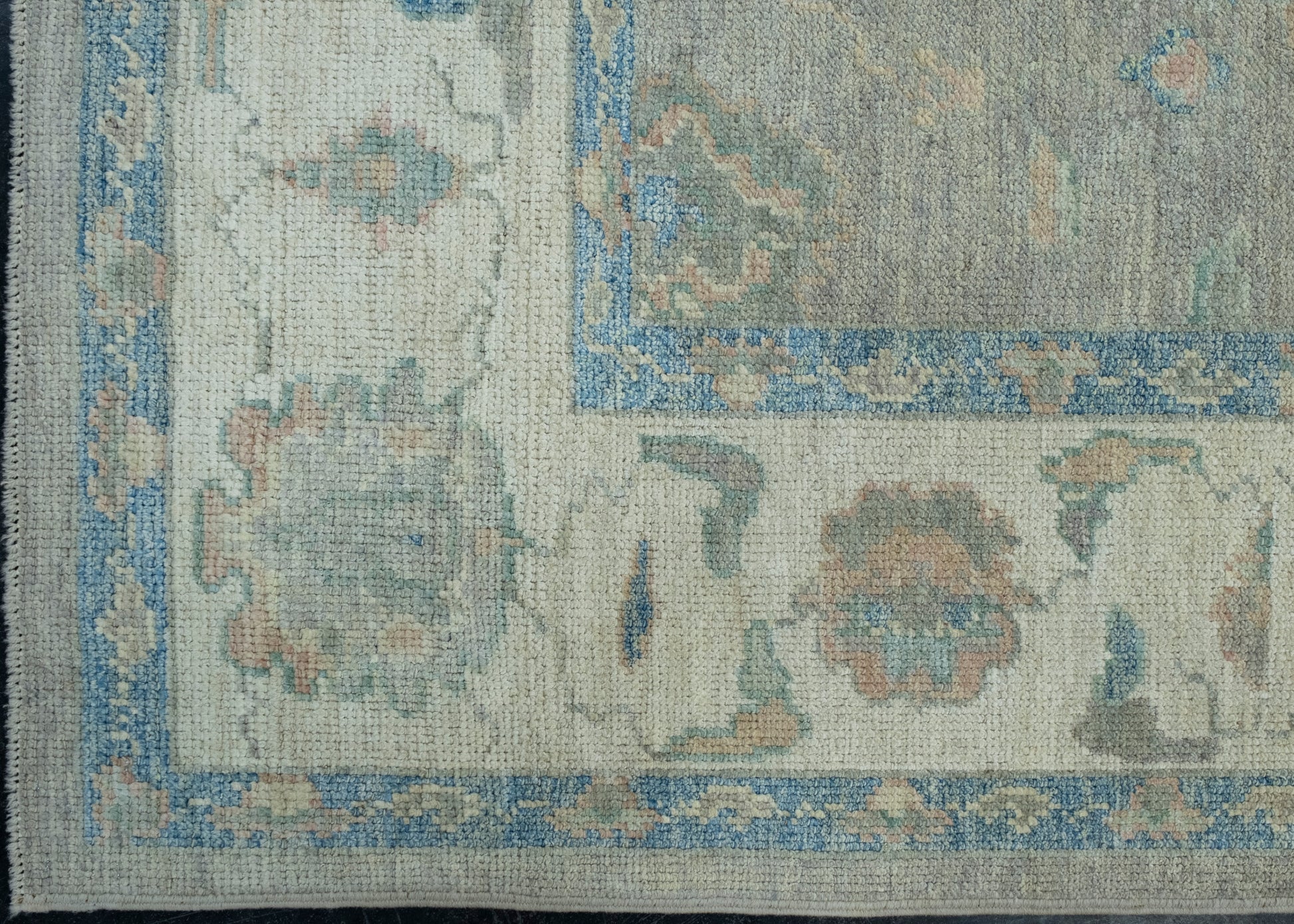 Turkish Oushak Rug 4'10" x 6'9" #17928