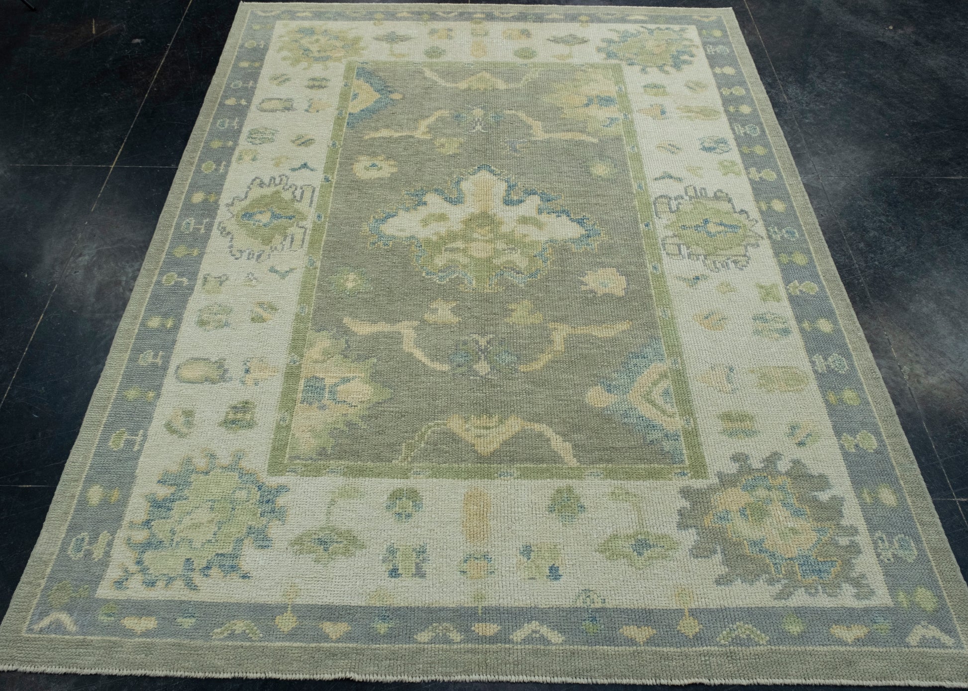 Turkish Oushak Rug 5'3" x 6'9" #17035