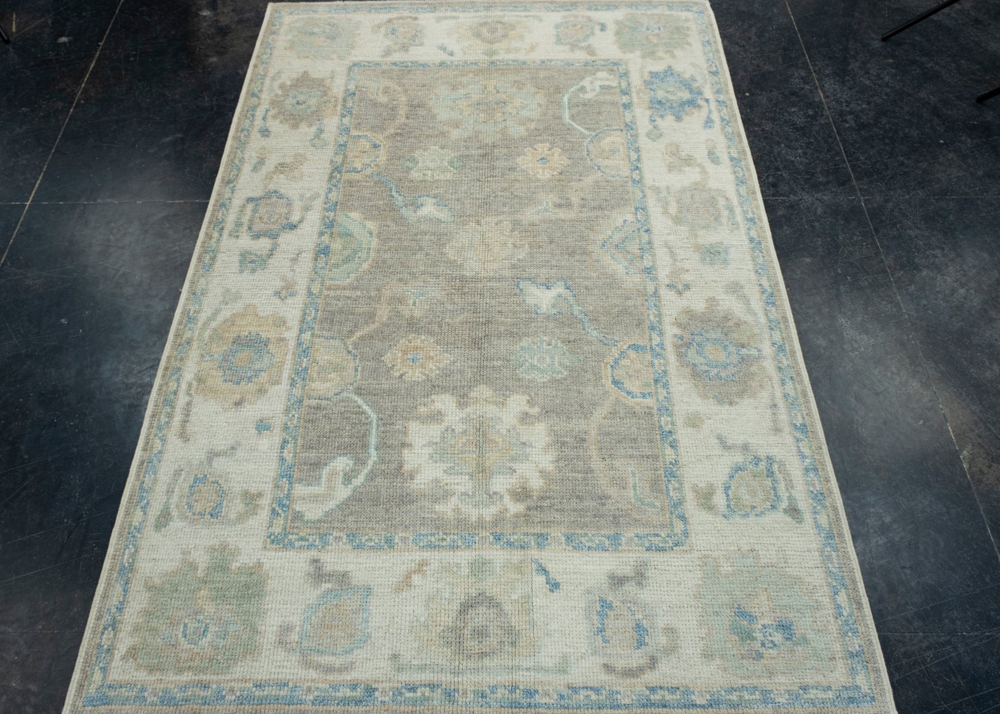 Turkish Oushak Rug 4' x 5'11" #17896