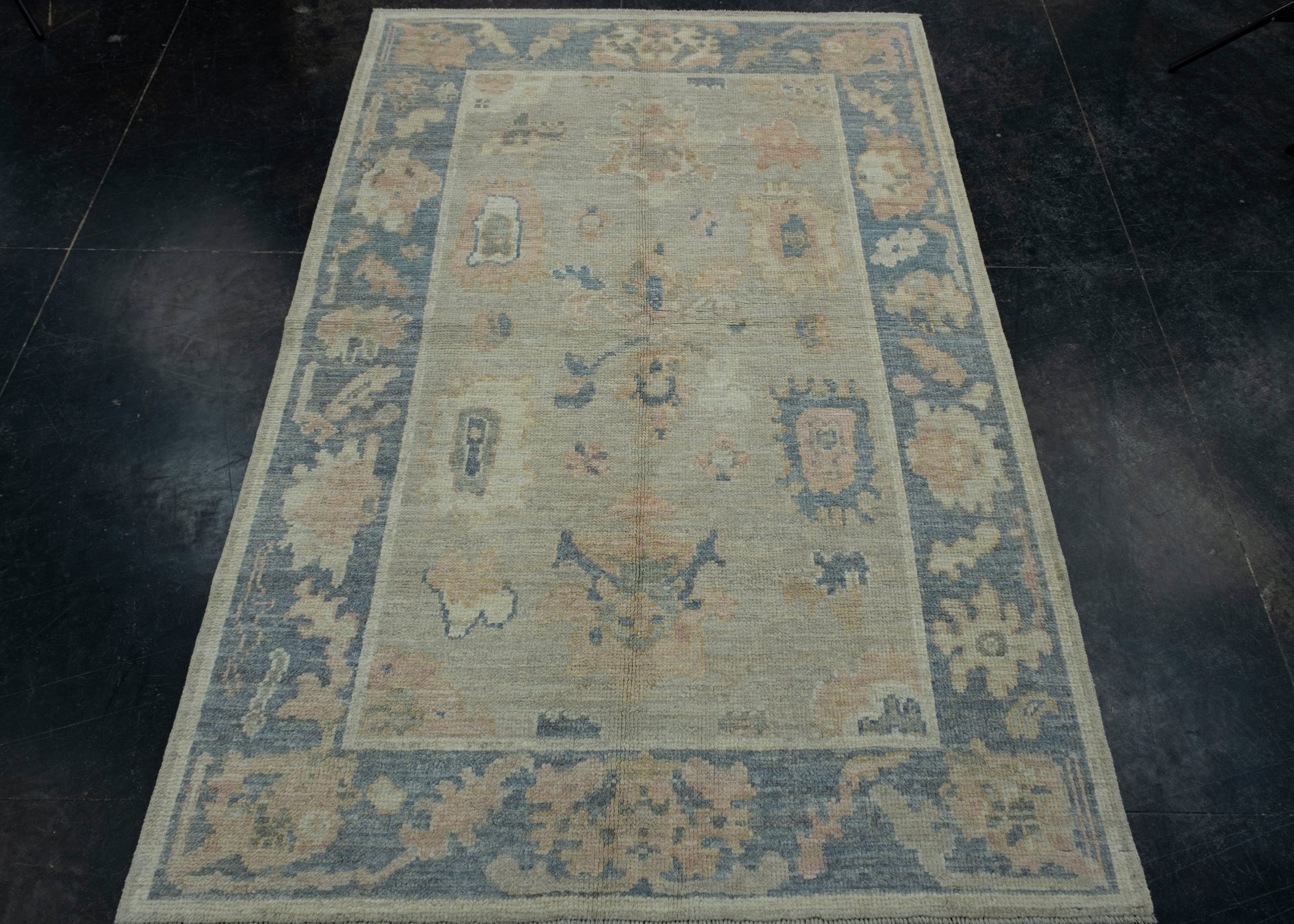 Turkish Oushak Rug 3'9" x 5'9" #17217