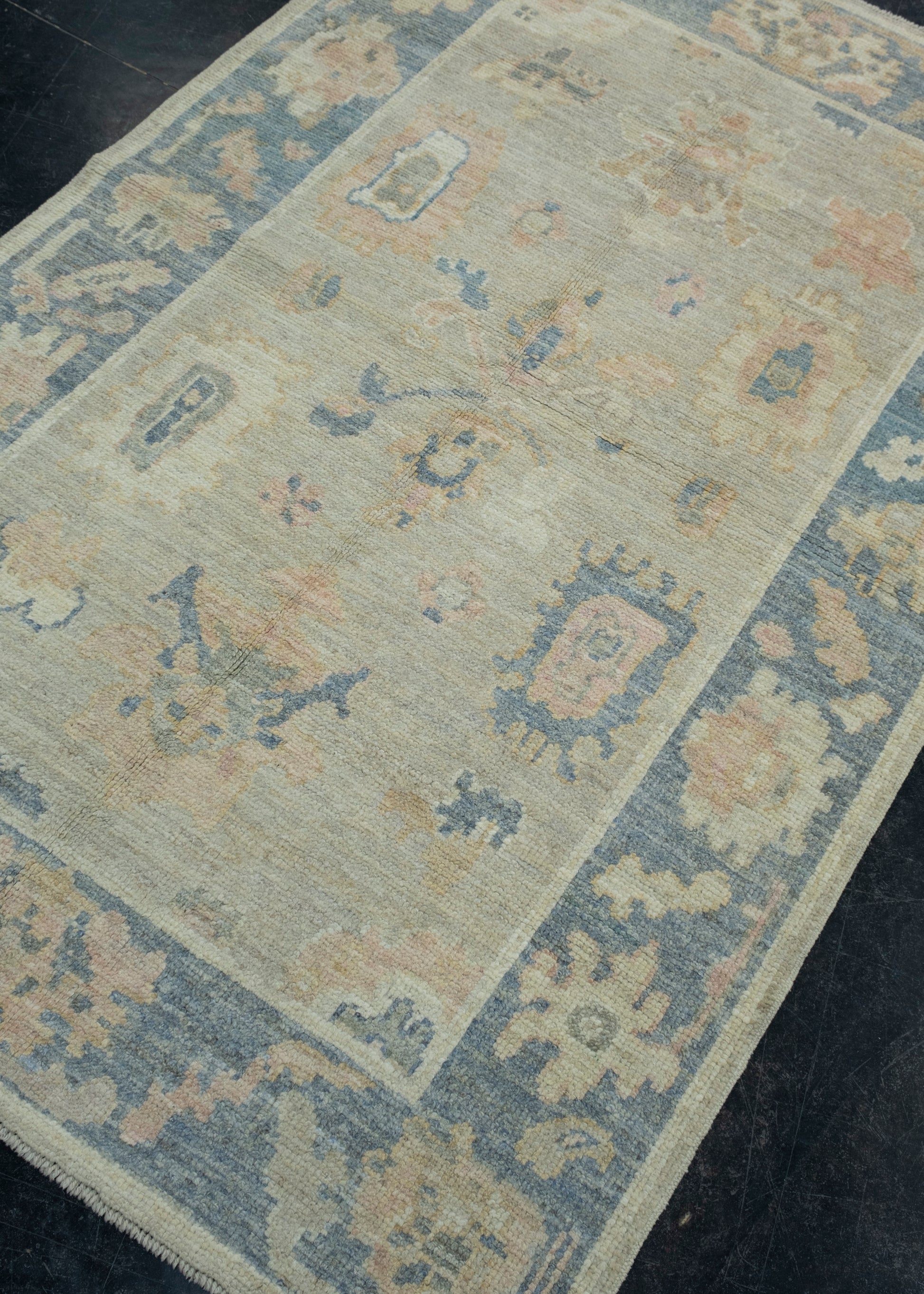 Turkish Oushak Rug 3'9" x 5'9" #17217