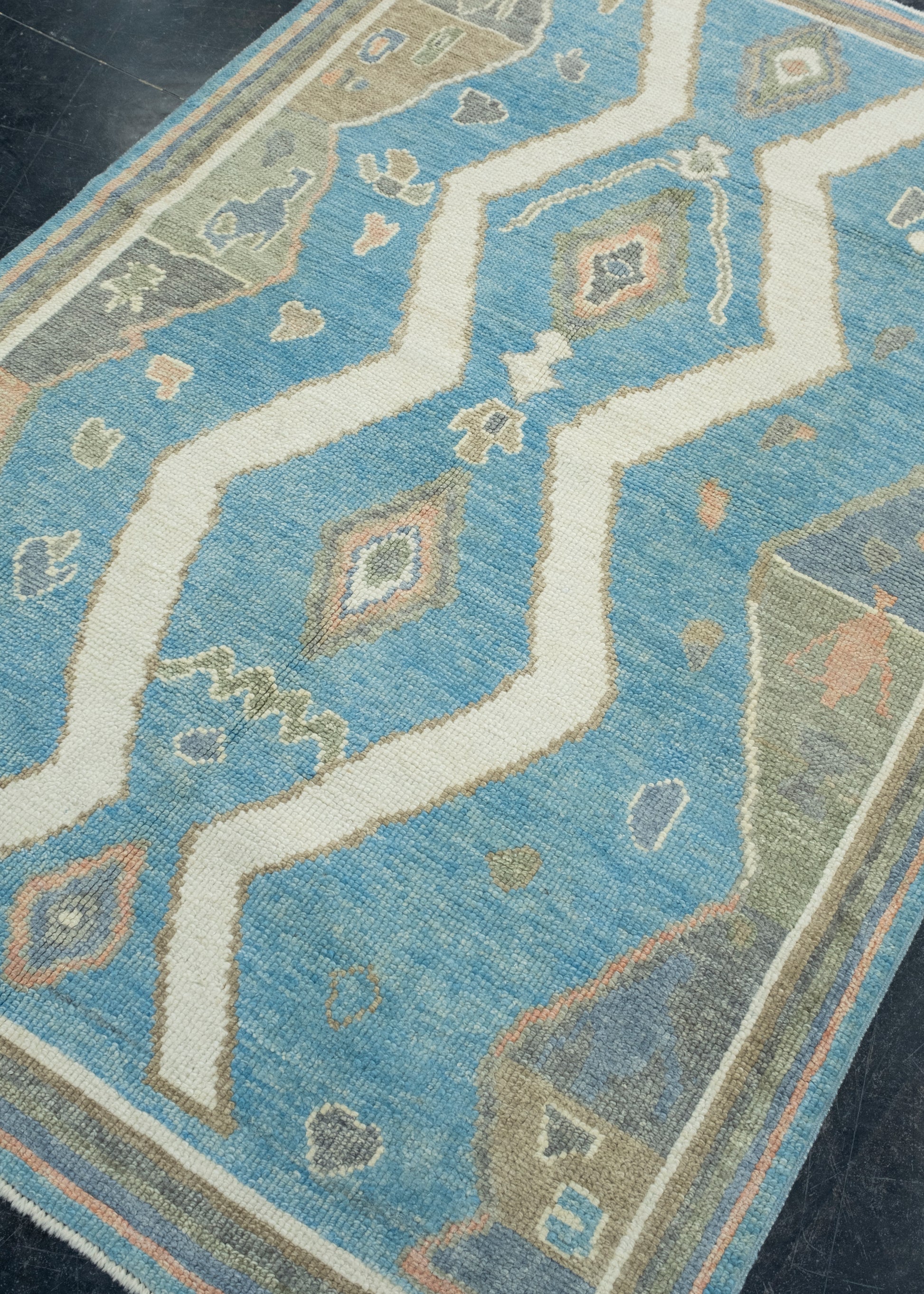 Turkish Oushak Rug 3'11" x 5'11" #17155