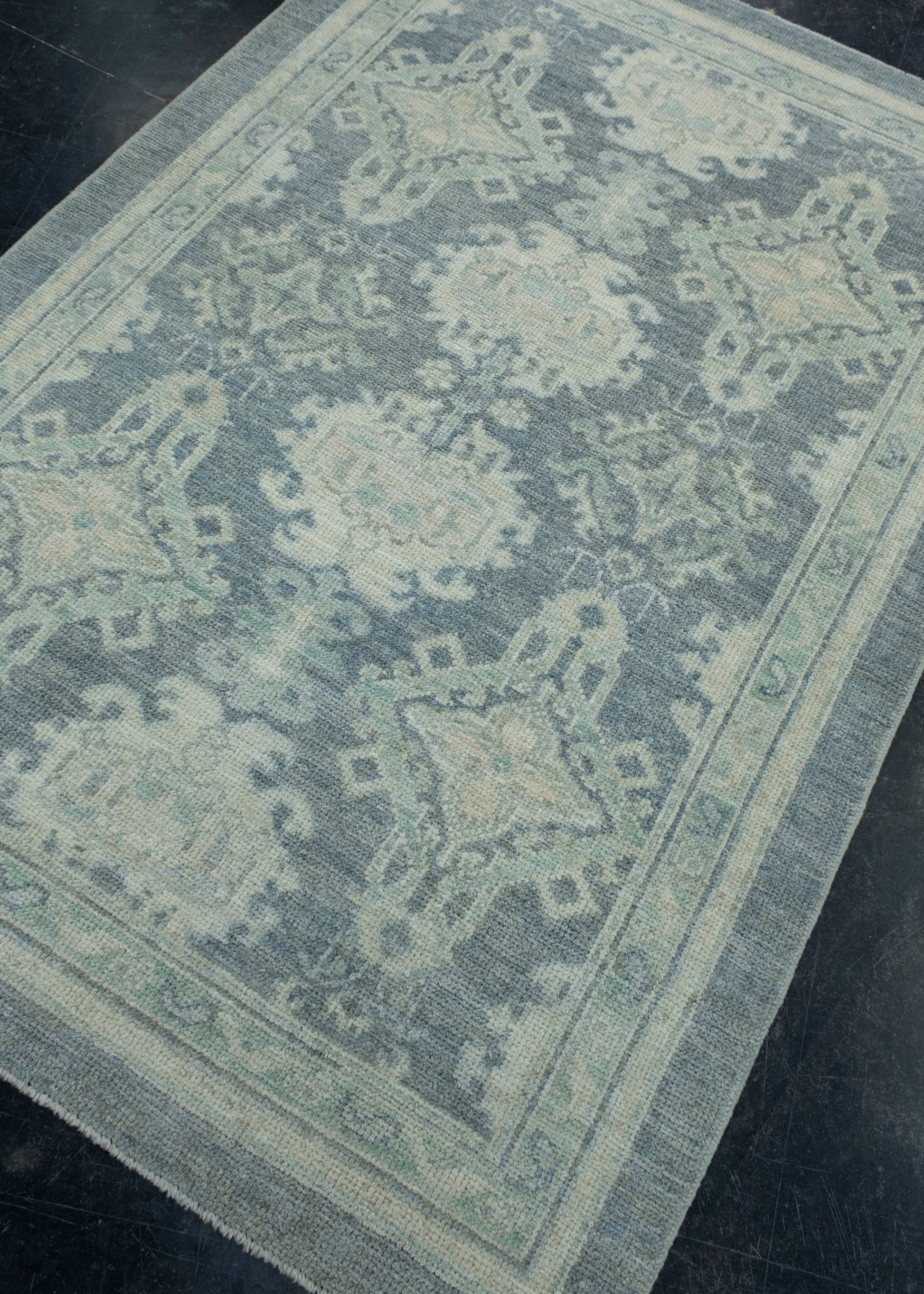 Turkish Oushak Rug 4'1" x 5'10" #17476