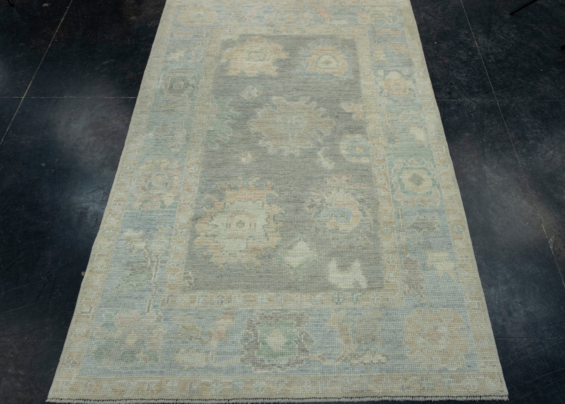 Turkish Oushak Rug 3'9" x 5'8" #17347