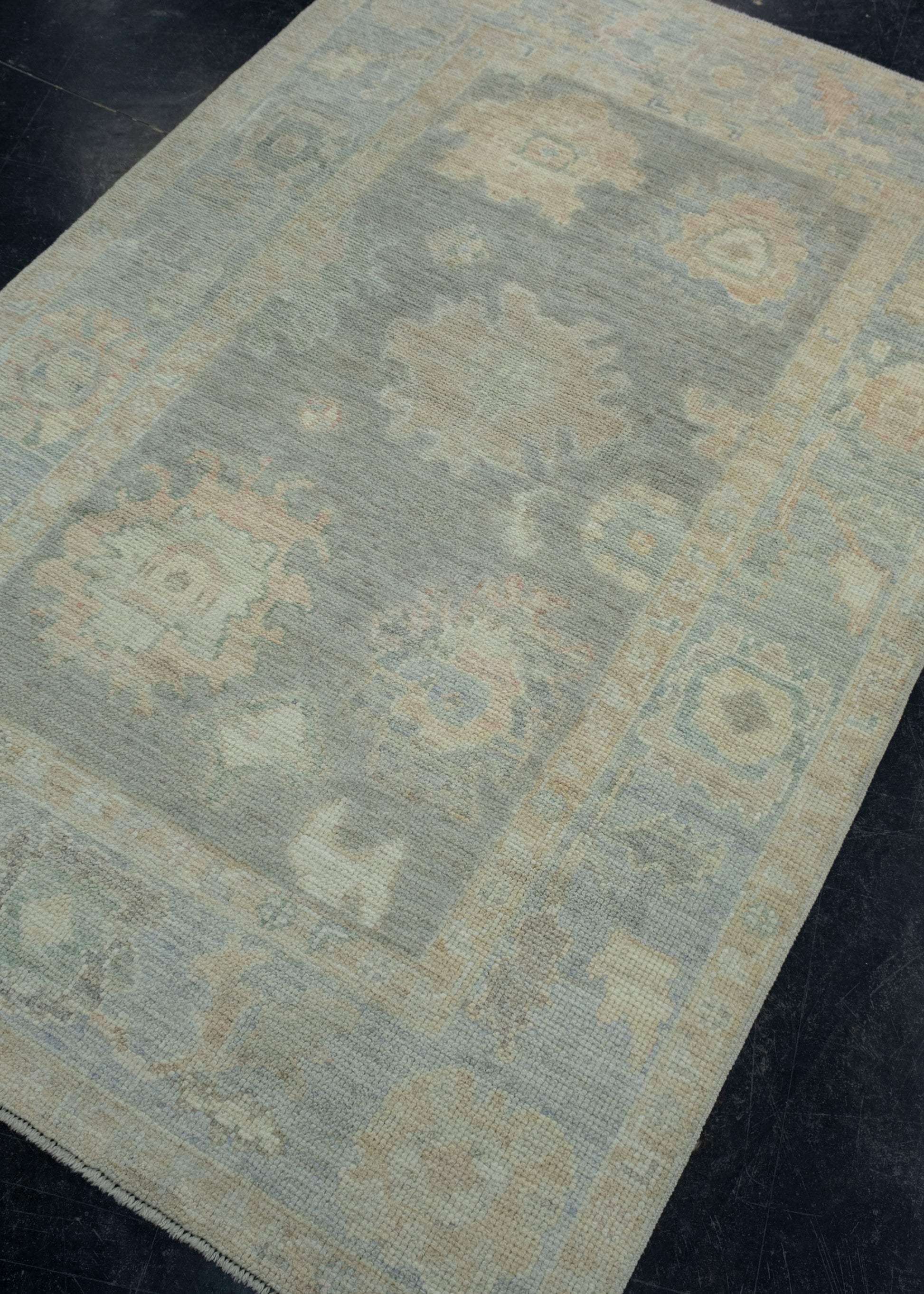 Turkish Oushak Rug 3'9" x 5'8" #17347