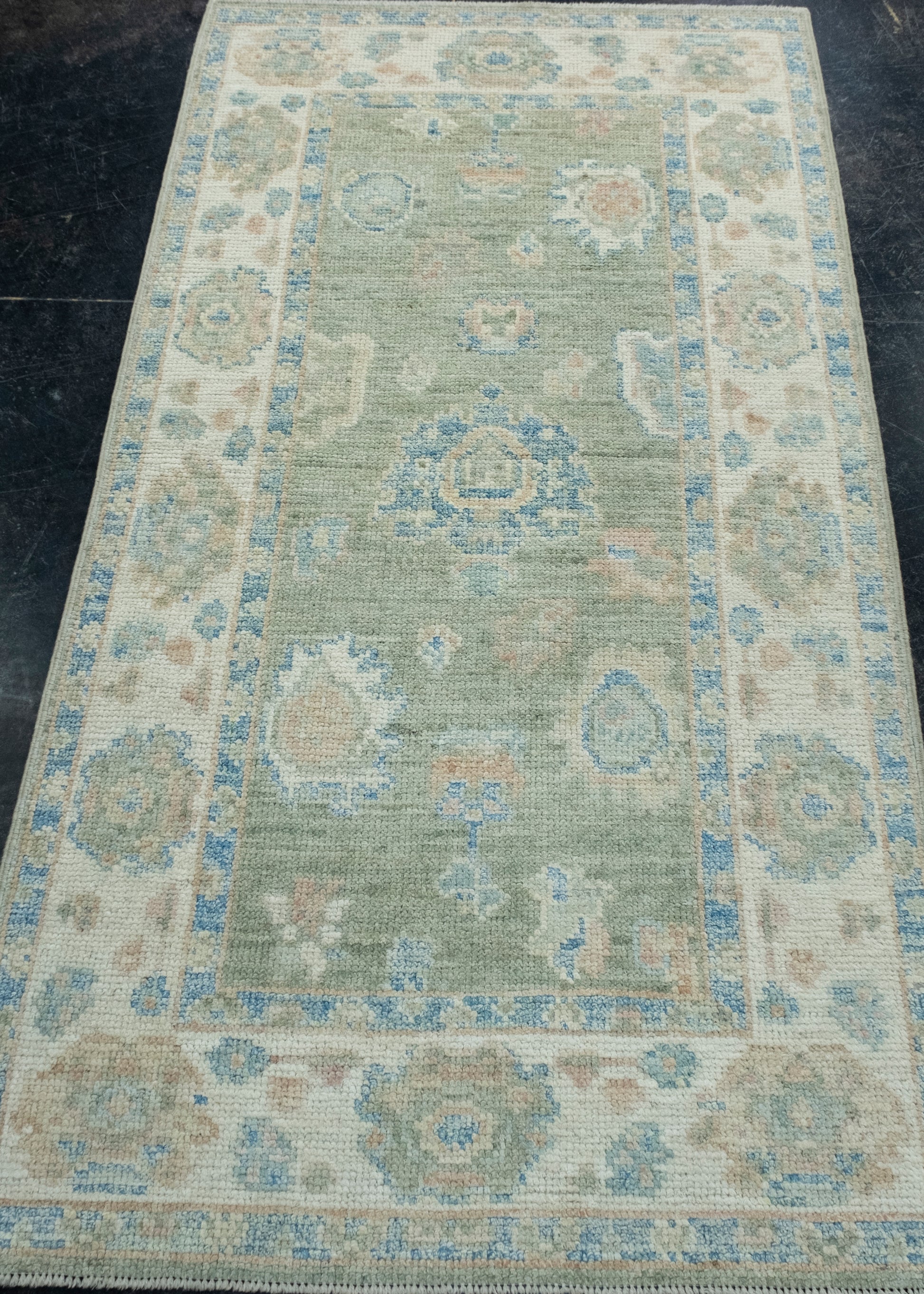 Turkish Oushak Rug 2'10" x 5'5" #17825