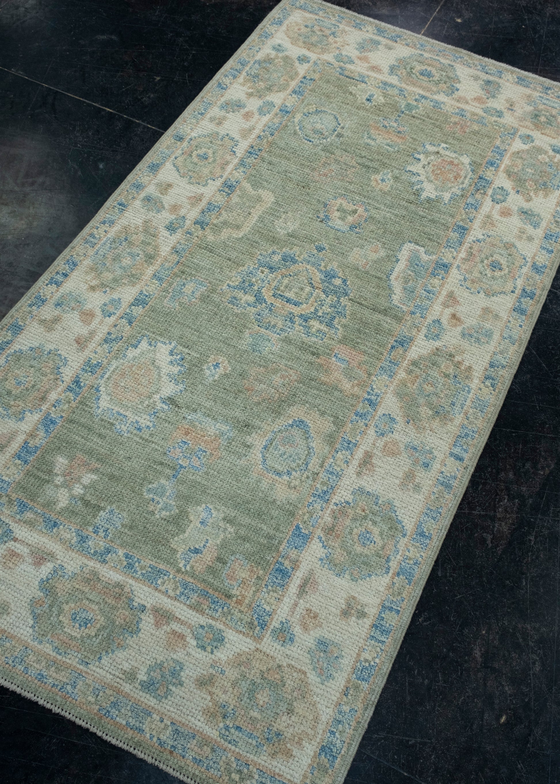 Turkish Oushak Rug 2'10" x 5'5" #17825