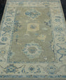 Turkish Oushak Rug 3'10" x 5'3" #17007