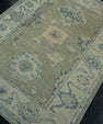 Turkish Oushak Rug 3'10" x 5'3" #17007