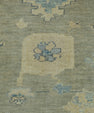 Turkish Oushak Rug 3'10" x 5'3" #17007