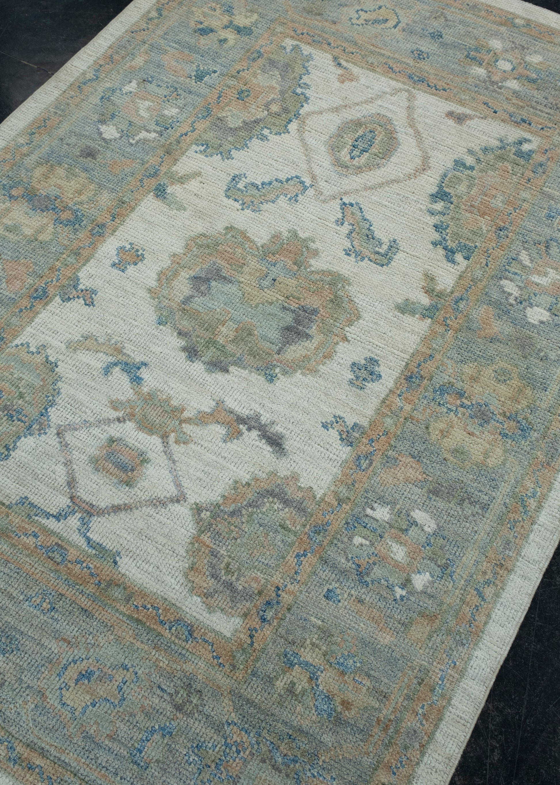 Turkish Oushak Rug 3'11" x 5'10" #17899