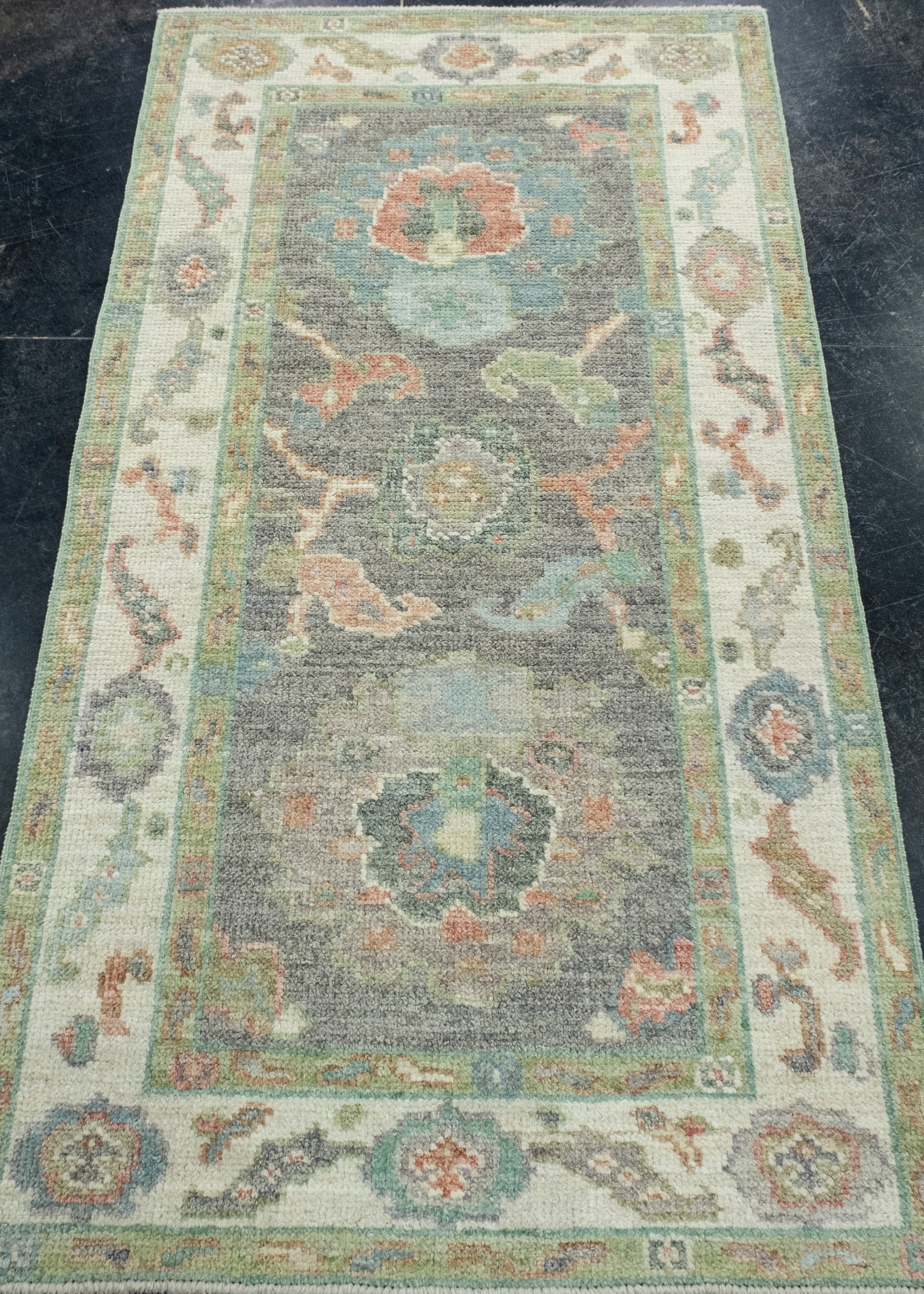Turkish Oushak Rug 2'8" x 5'1" #17469