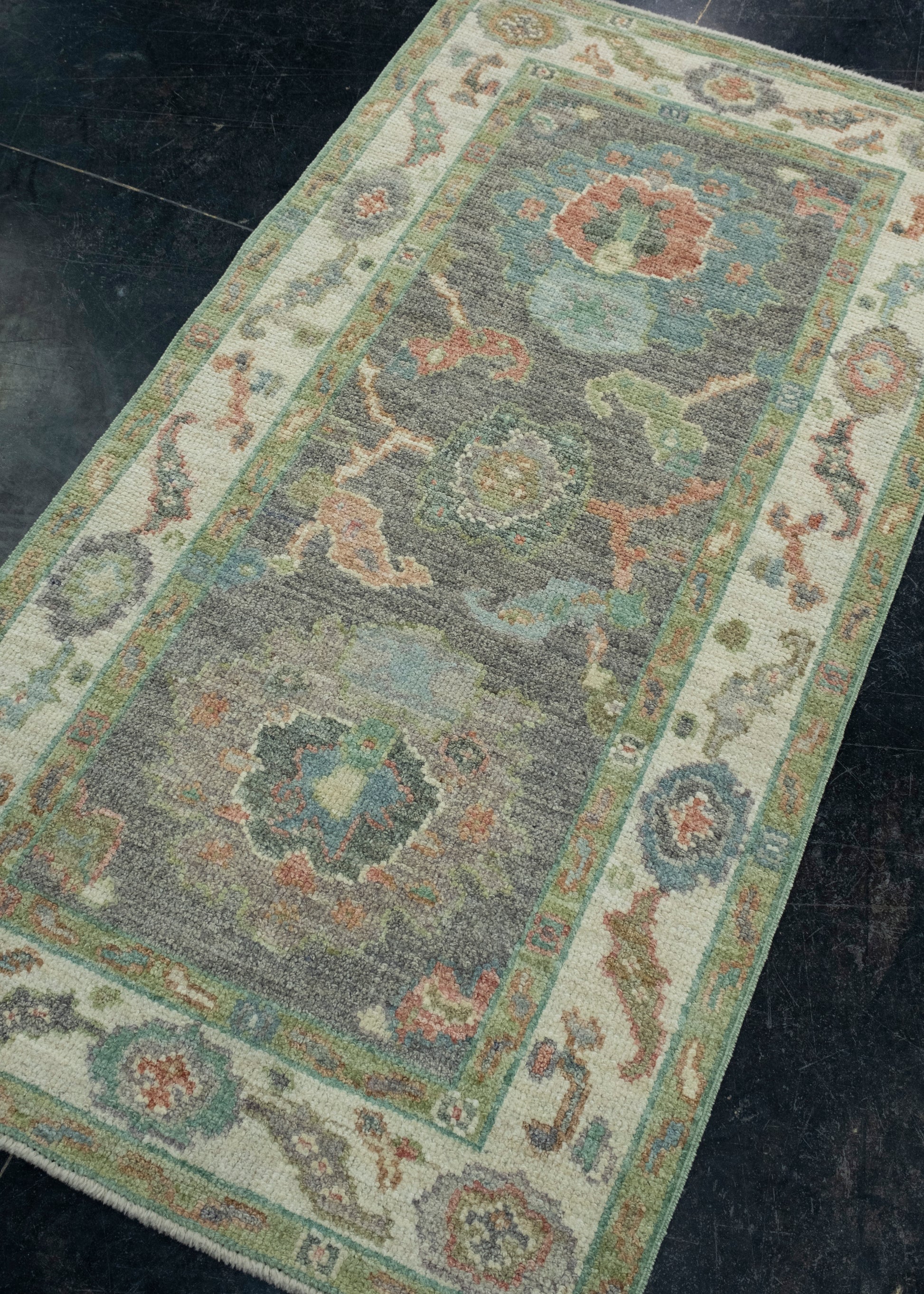 Turkish Oushak Rug 2'8" x 5'1" #17469