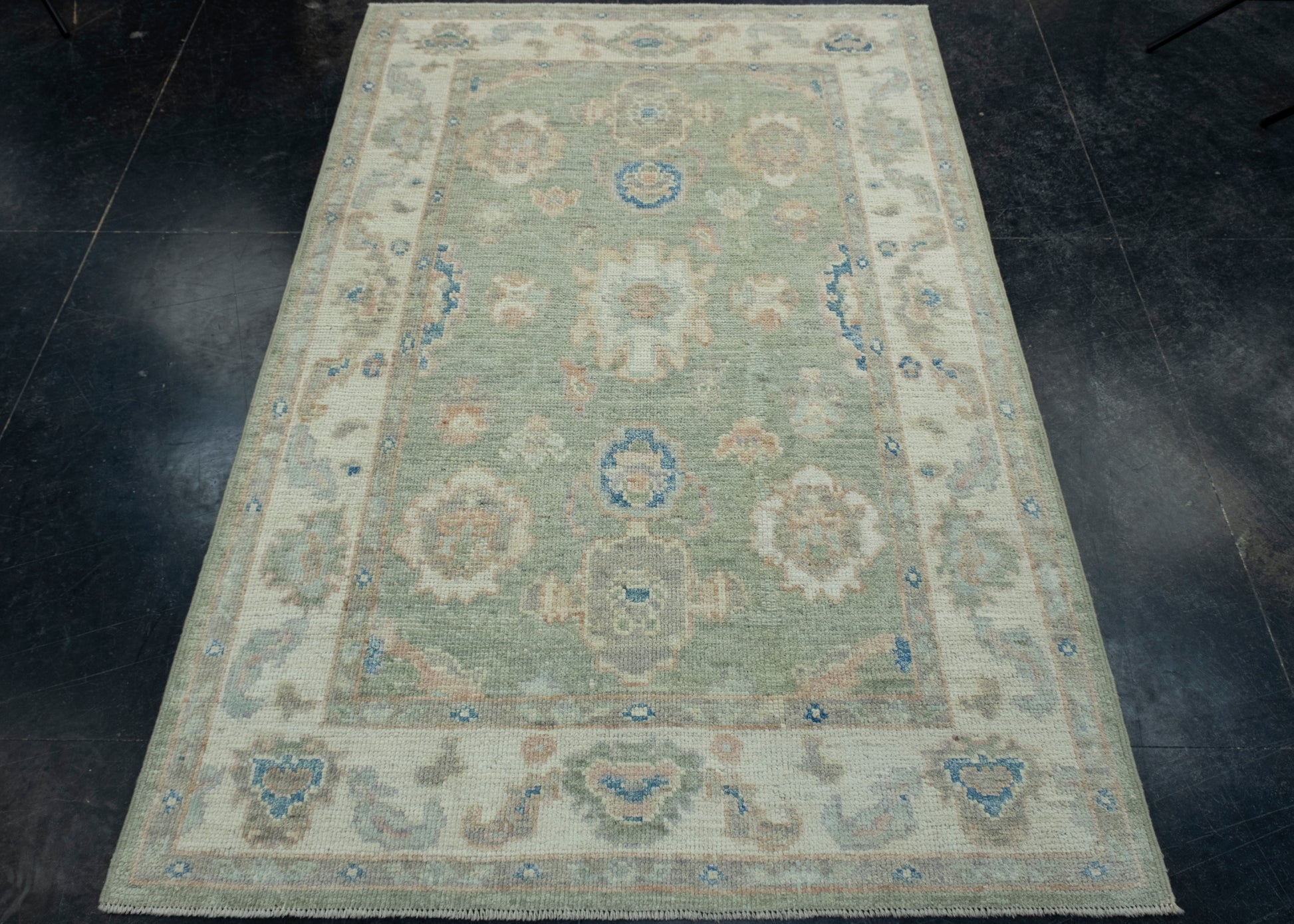 Turkish Oushak Rug 4' x 6' #17928