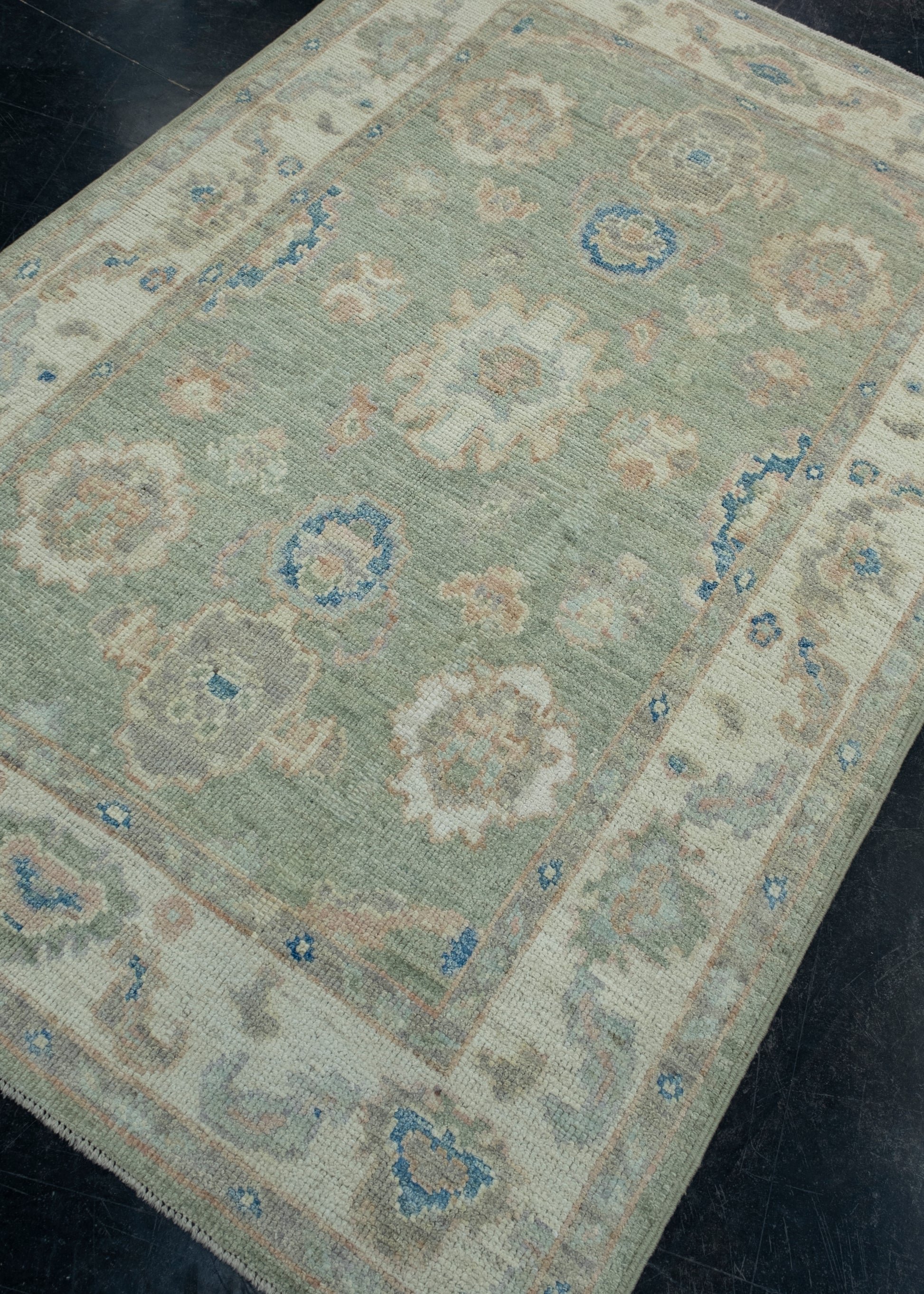 Turkish Oushak Rug 4' x 6' #17928