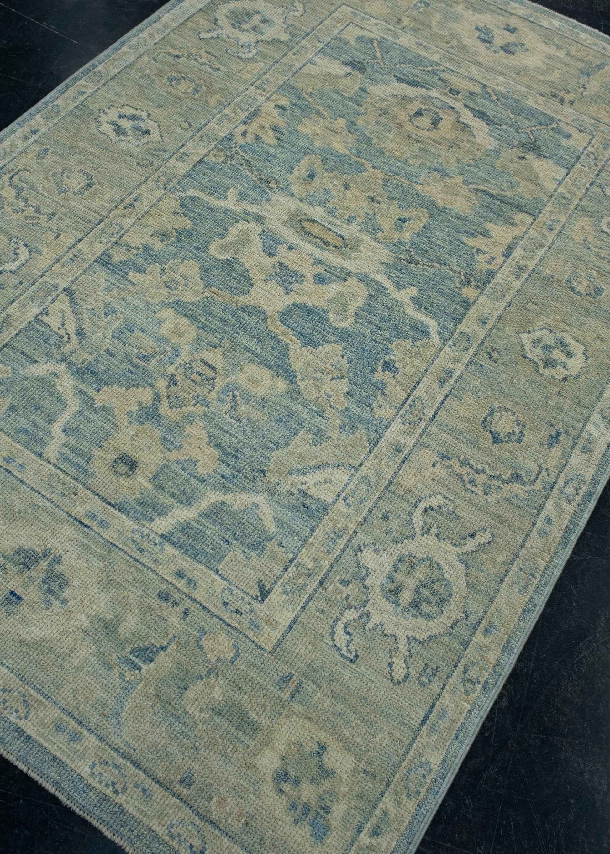 Turkish Oushak Rug 4'2" x 6'2" #17898