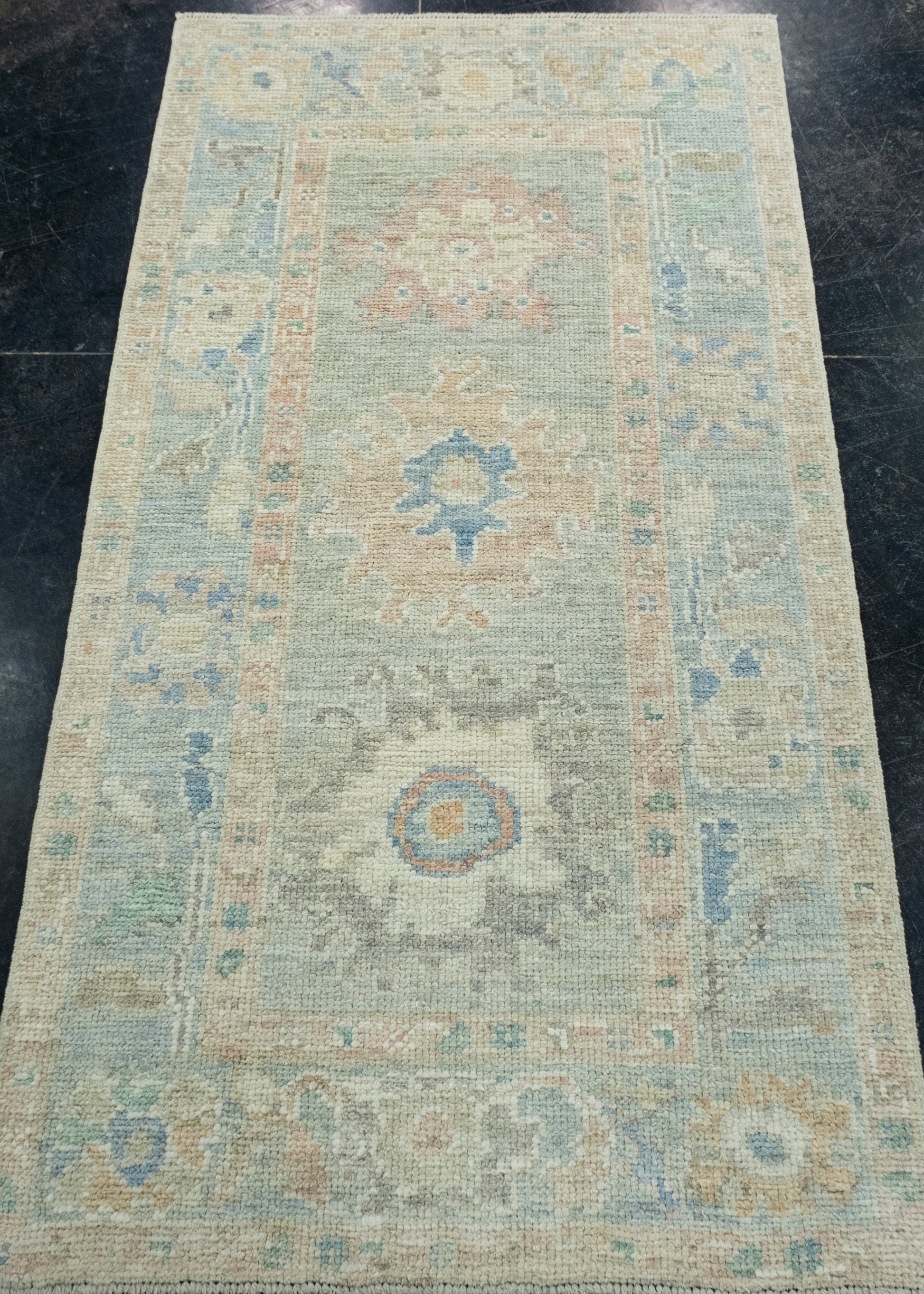 Turkish Oushak Rug 2'6" x 4'9" #17227