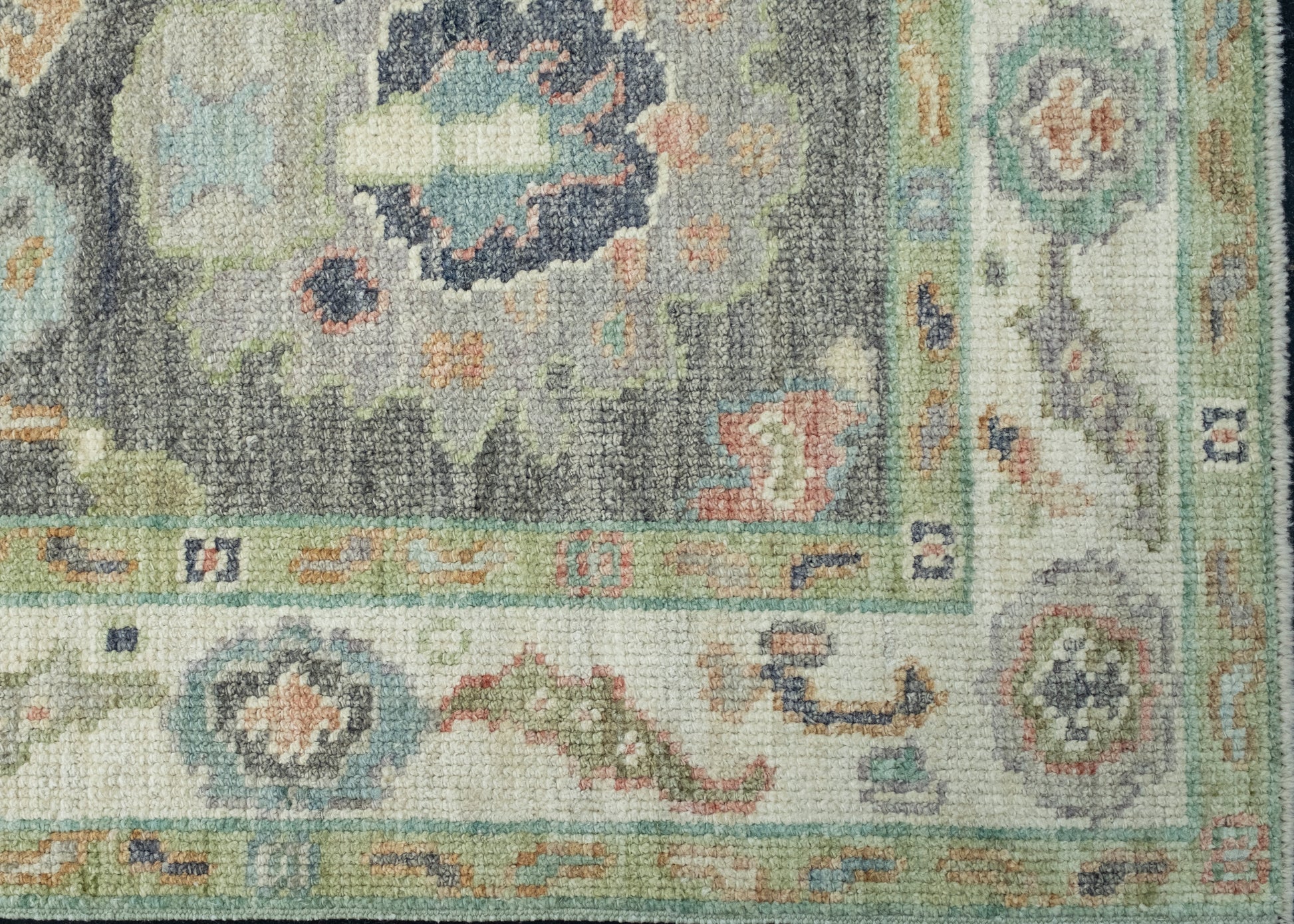 Turkish Oushak Rug 2'7" x 5'2" #17402