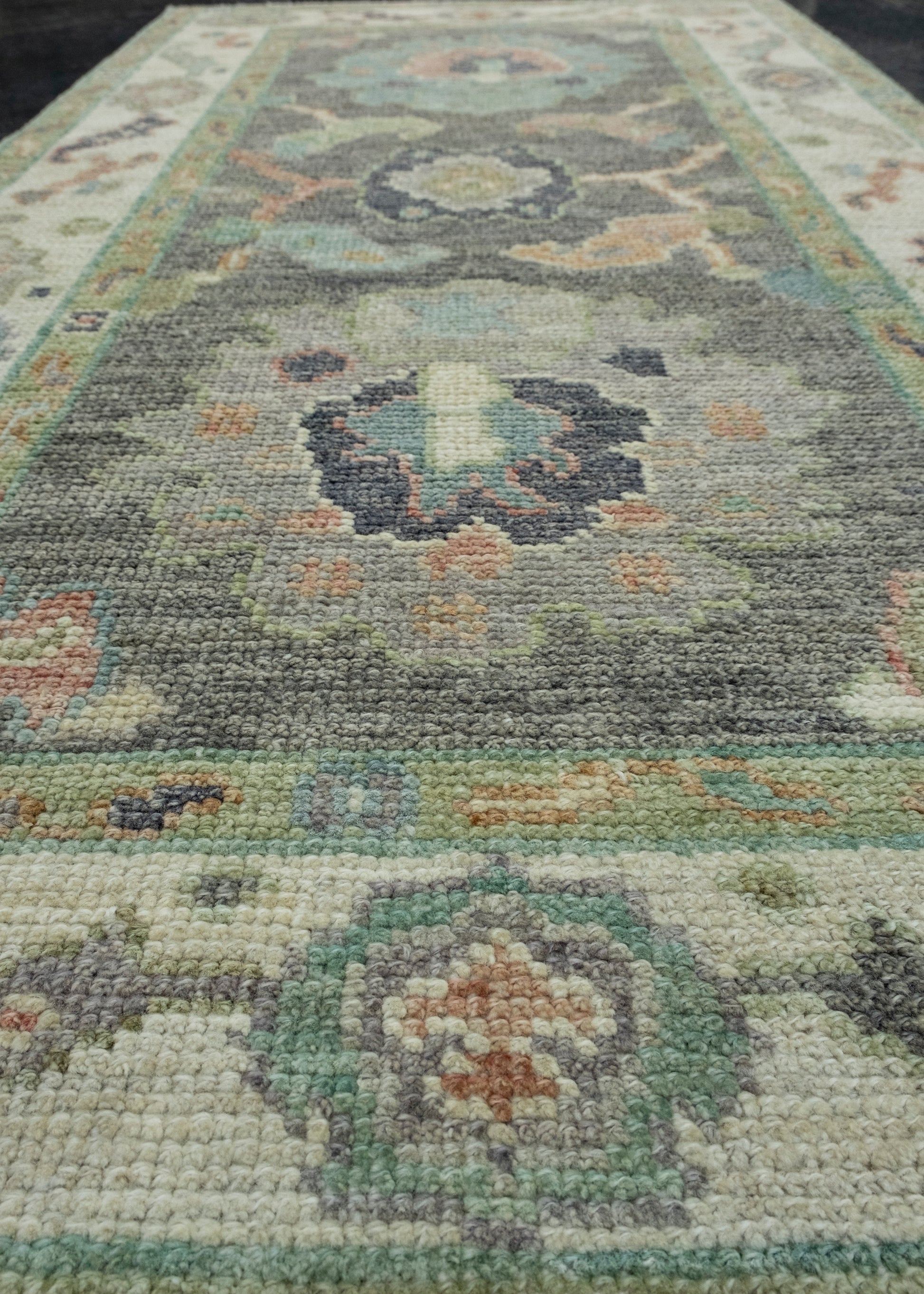 Turkish Oushak Rug 2'7" x 5'2" #17402