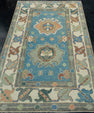 Turkish Oushak Rug 3'8" x 5'10" #17445