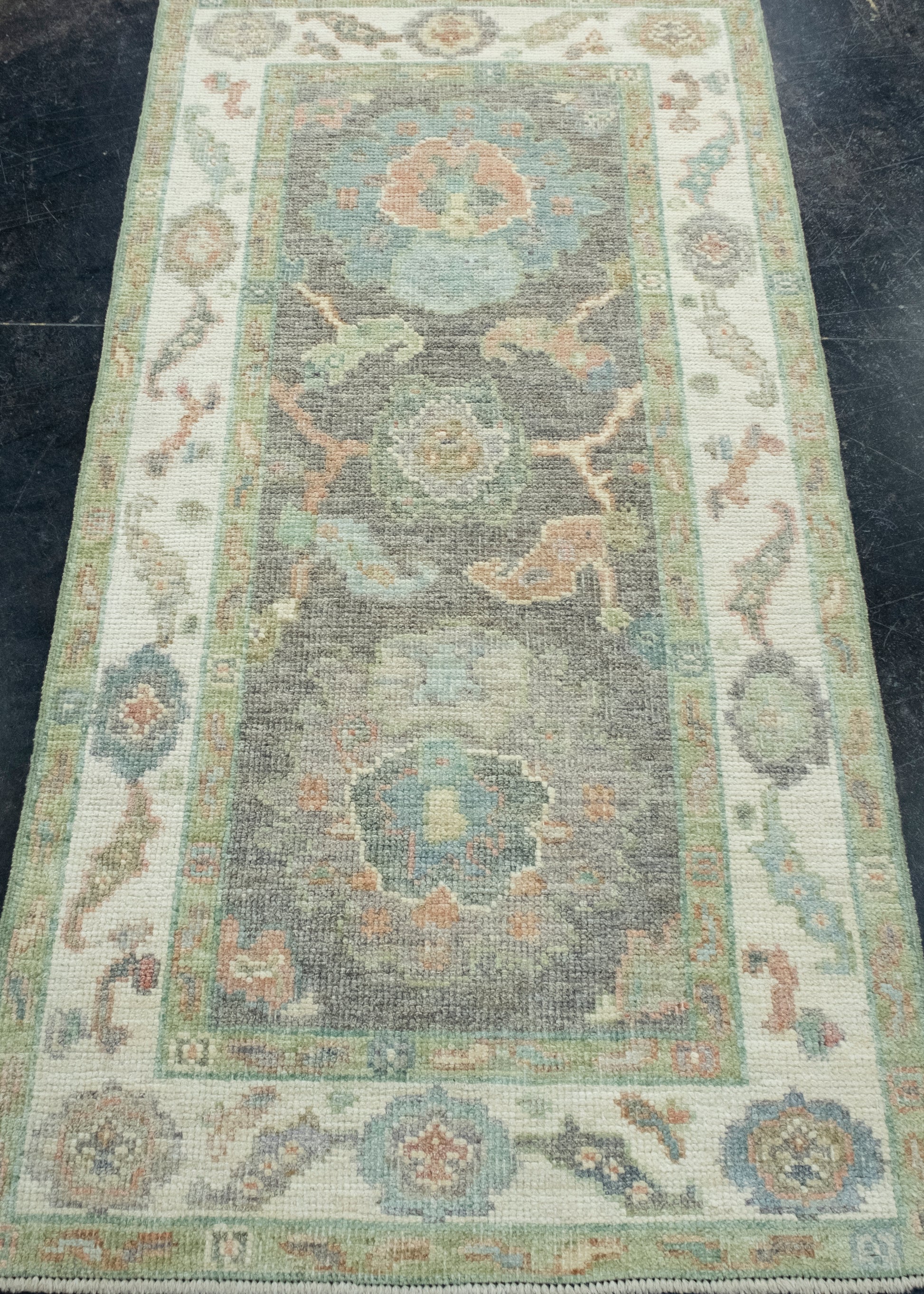 Turkish Oushak Rug 2'7" x 5'2" #17470