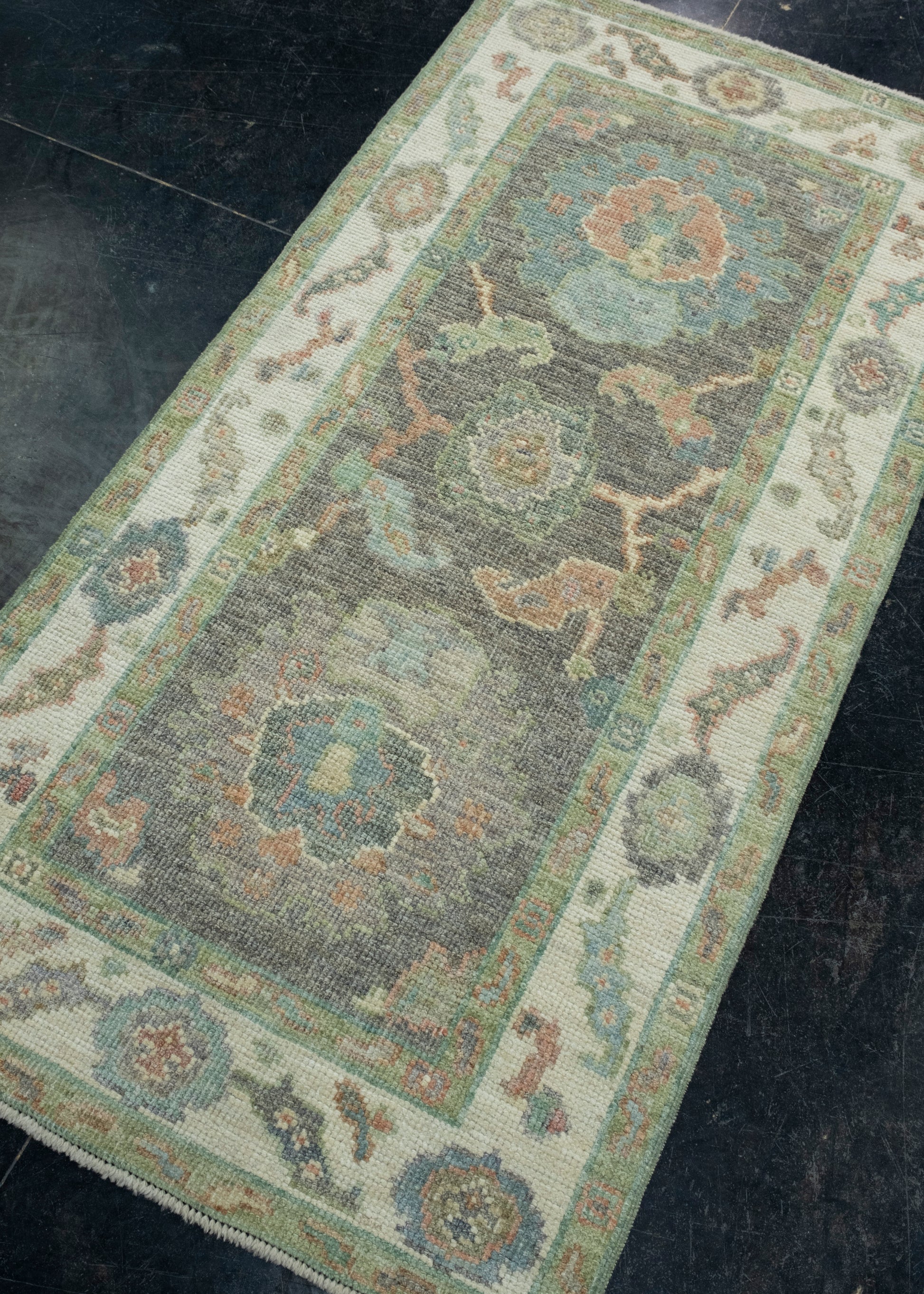 Turkish Oushak Rug 2'7" x 5'2" #17470