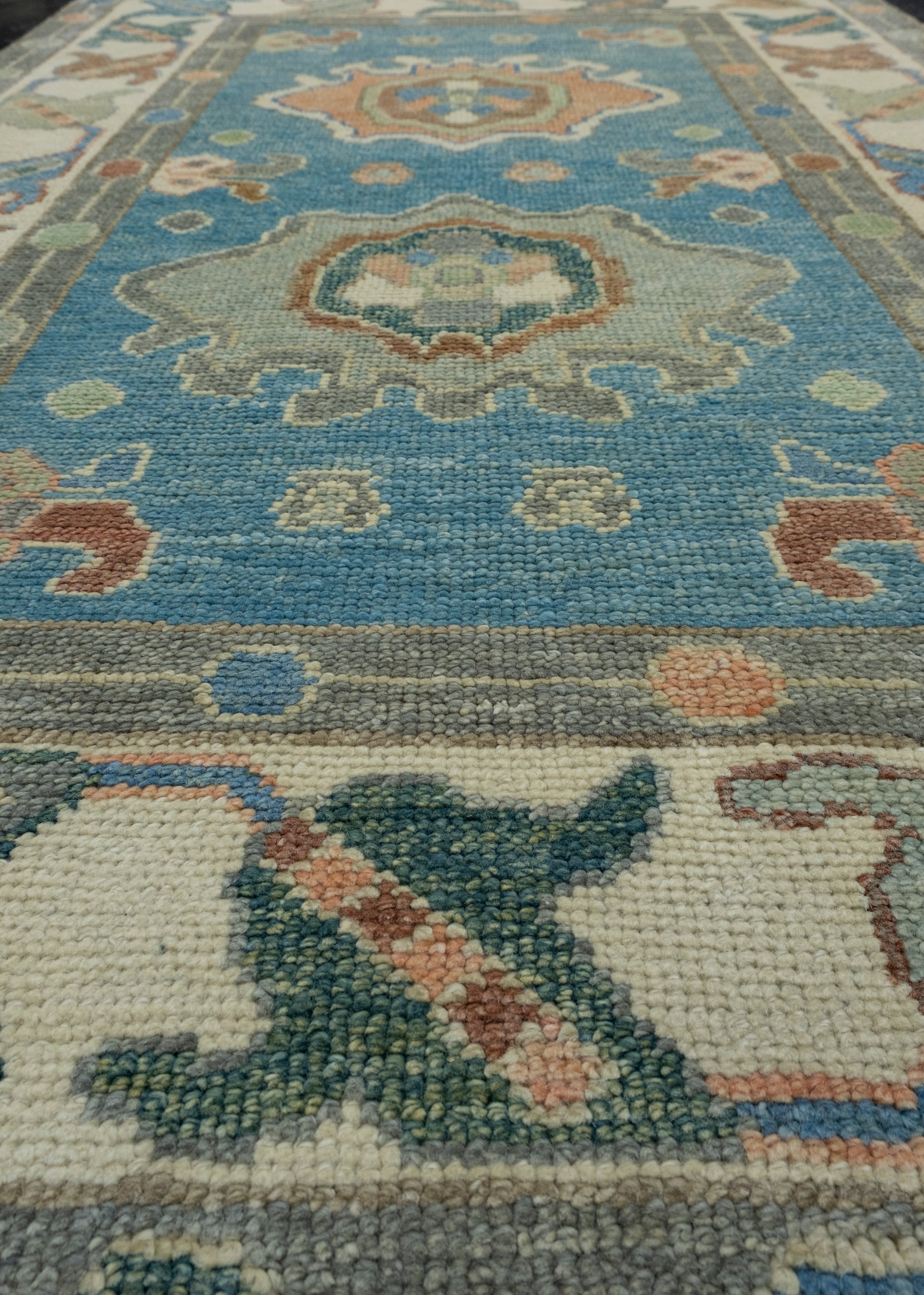 Turkish Oushak Rug 3'8" x 5'10" #17445