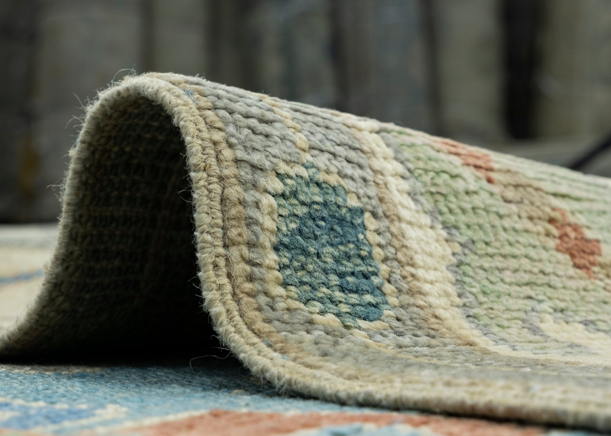 Turkish Oushak Rug 3'8" x 5'10" #17445