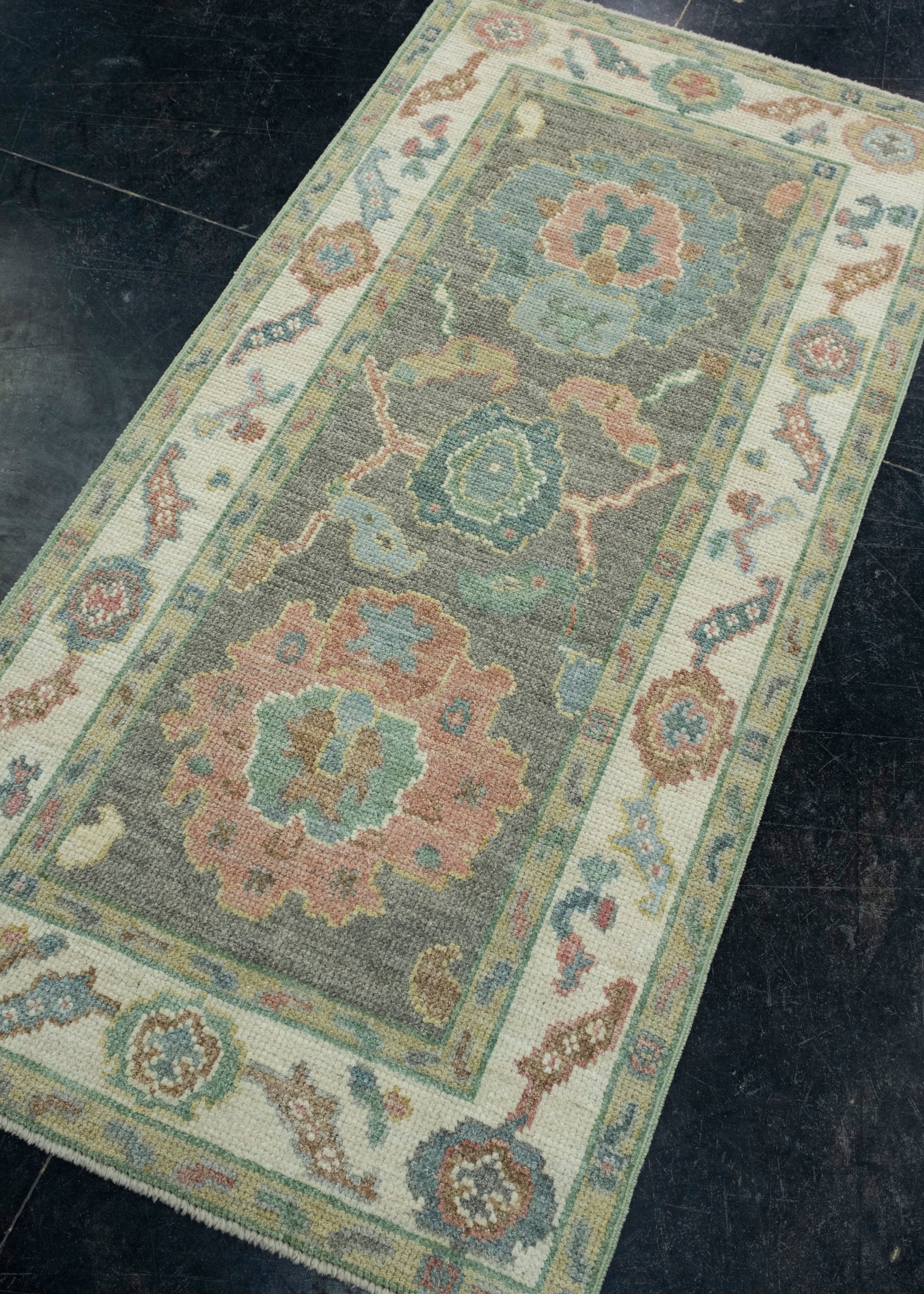 Turkish Oushak Rug 2'6" x 5'2" #17548