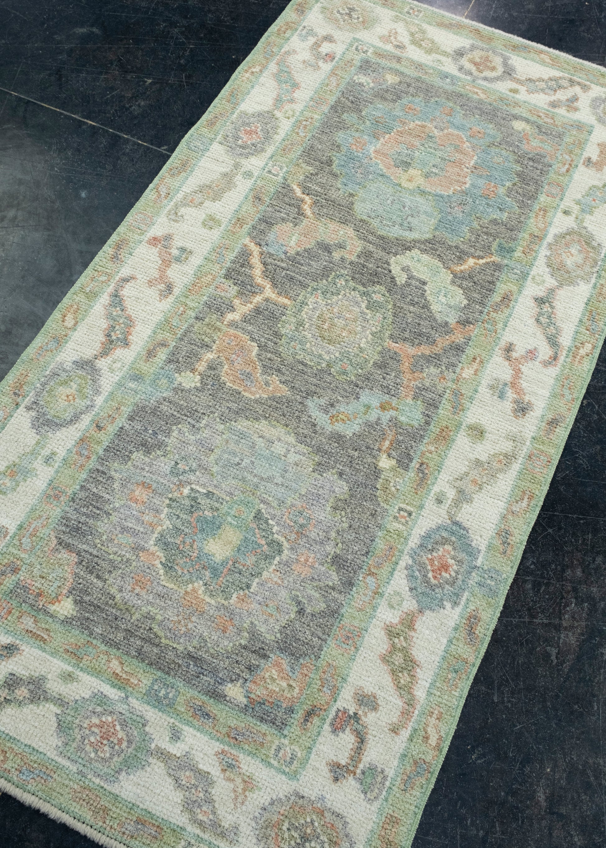Turkish Oushak Rug 2'8" x 5'2" #17427