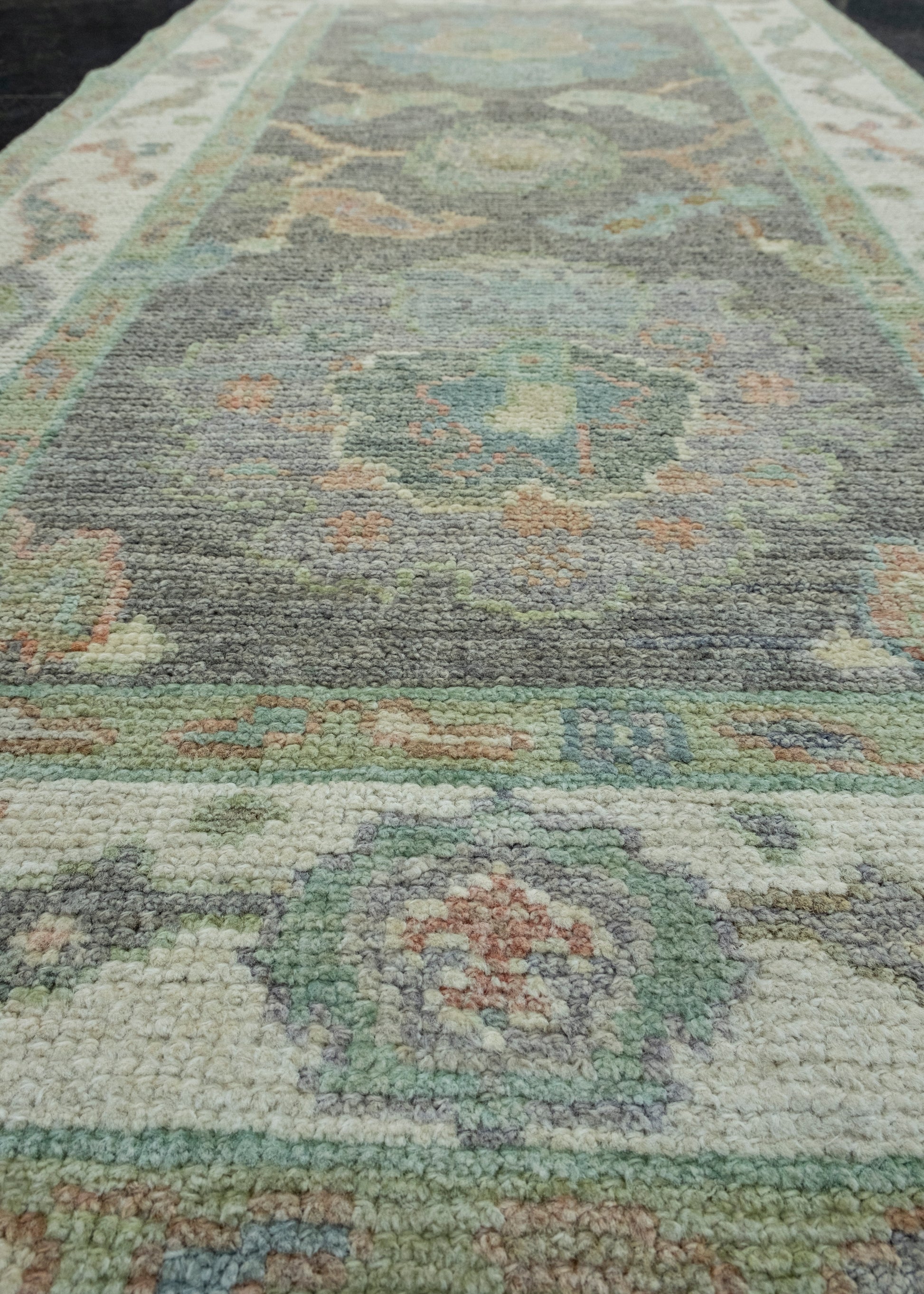 Turkish Oushak Rug 2'8" x 5'2" #17427