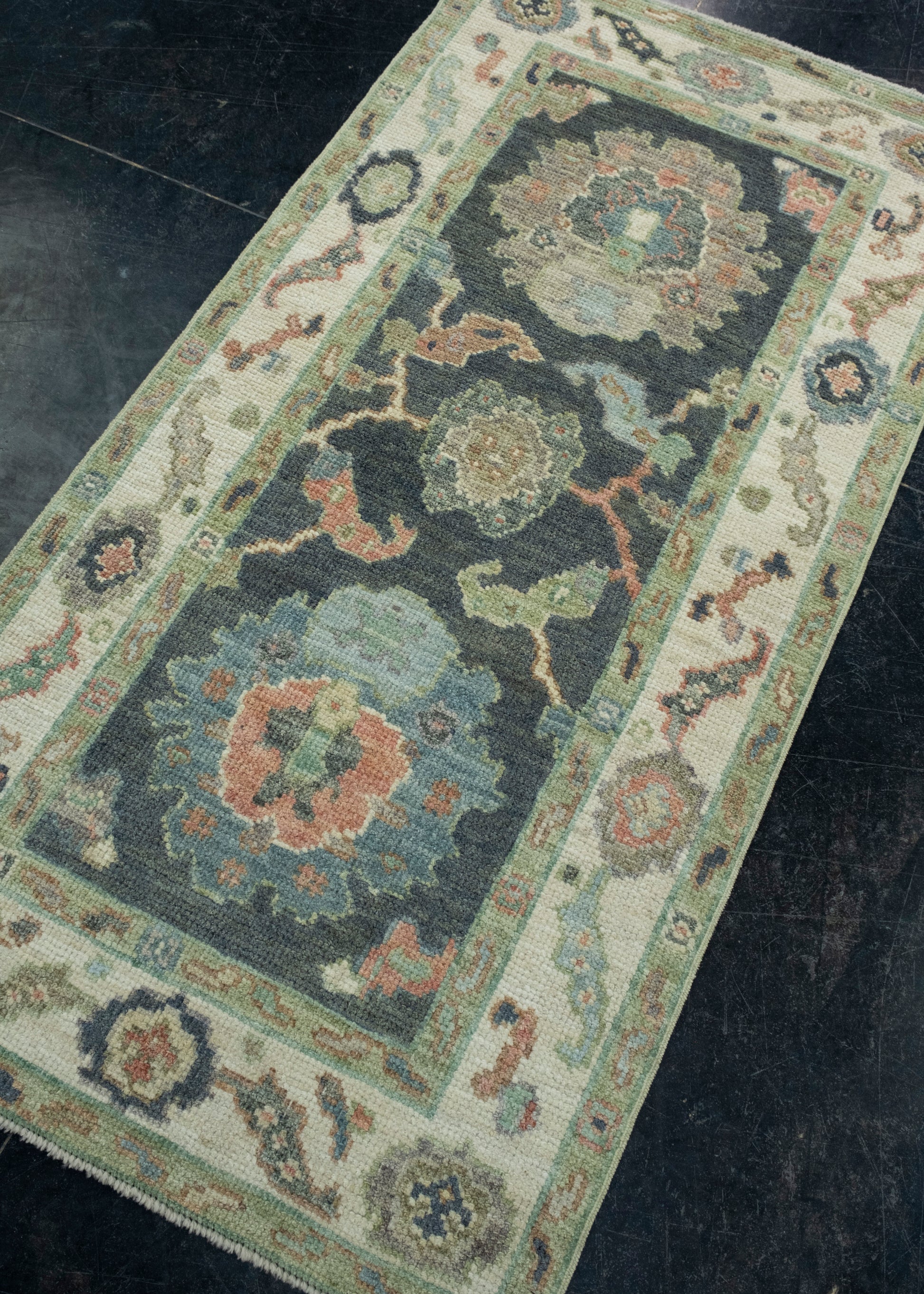Turkish Oushak Rug 2'7" x 5'1" #17552