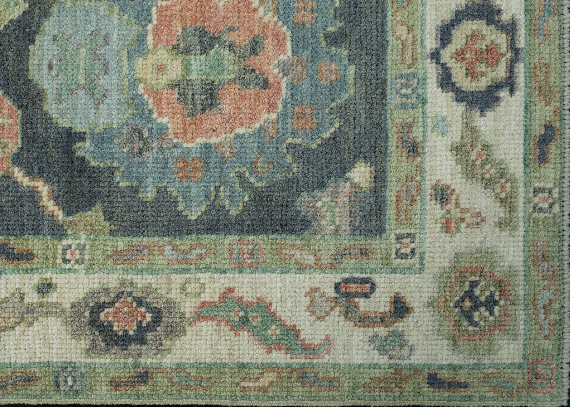 Turkish Oushak Rug 2'7" x 5'1" #17552