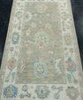 Turkish Oushak Rug 2'10" x 5'5" #17936
