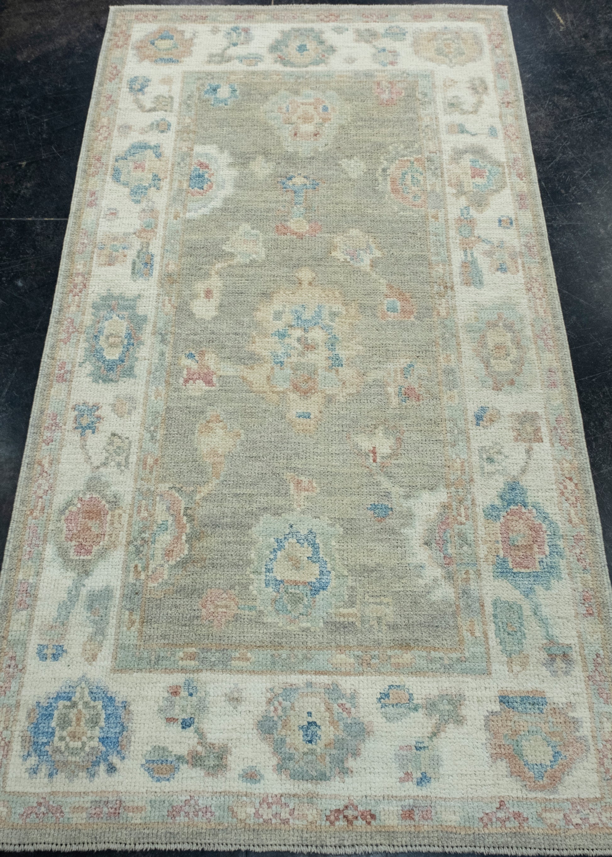 Turkish Oushak Rug 2'10" x 5'5" #17936