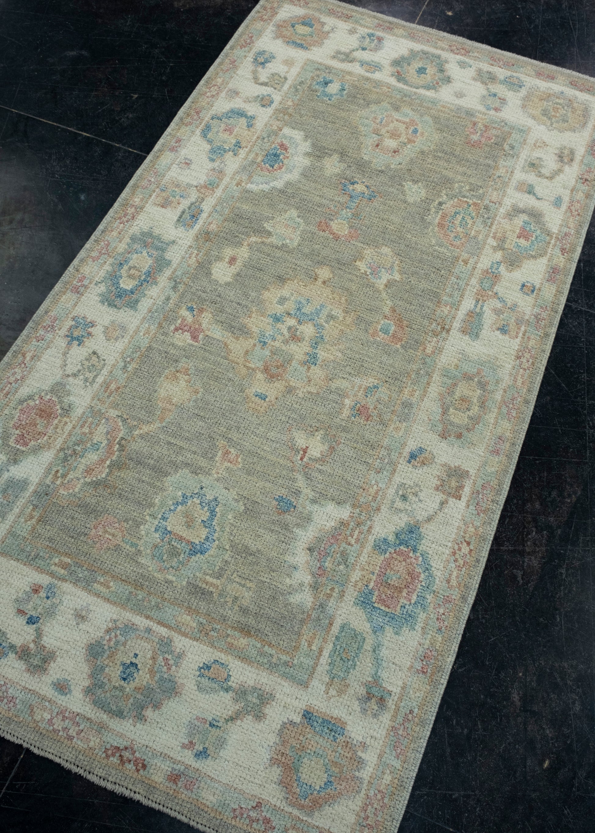 Turkish Oushak Rug 2'10" x 5'5" #17936