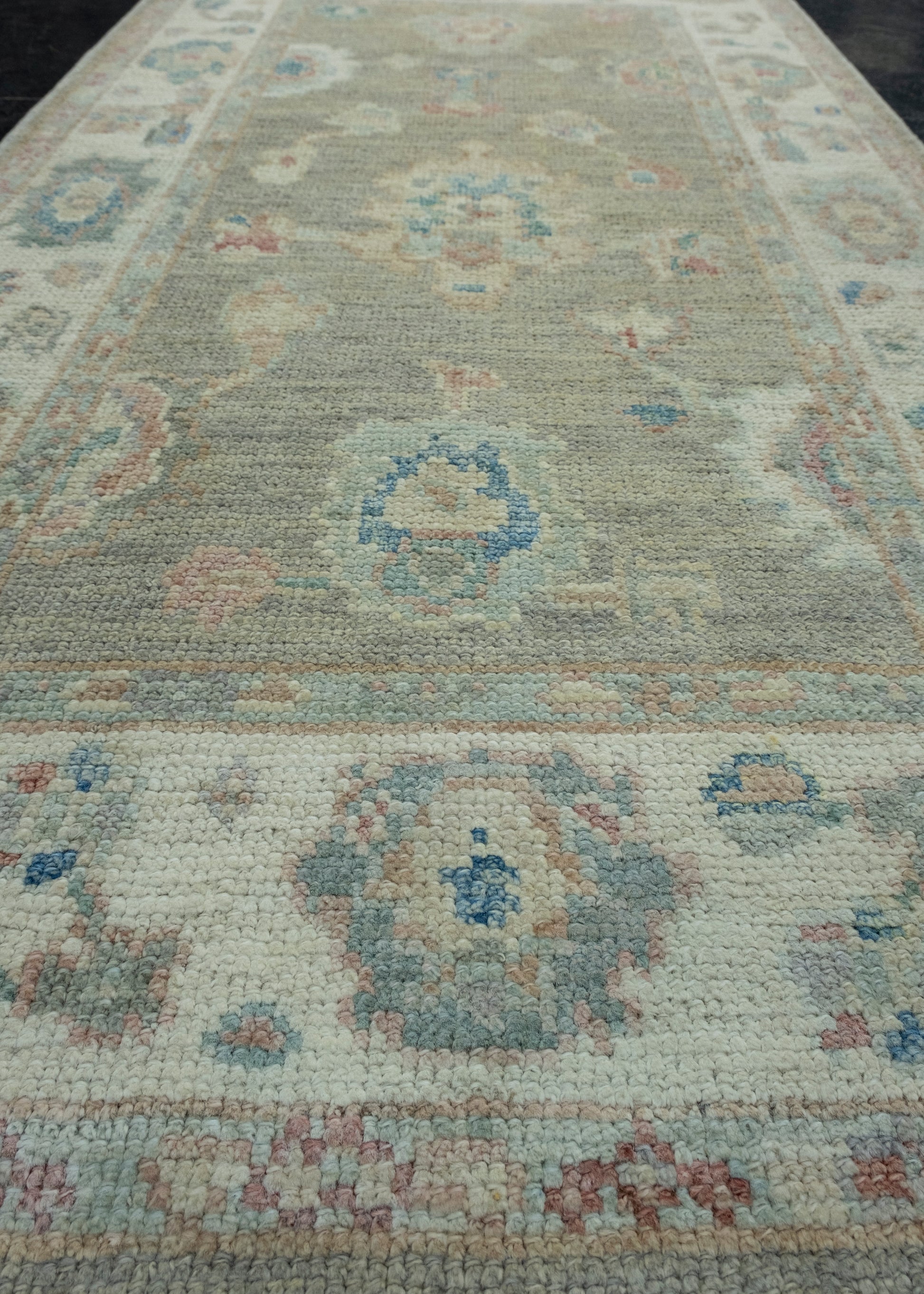 Turkish Oushak Rug 2'10" x 5'5" #17936