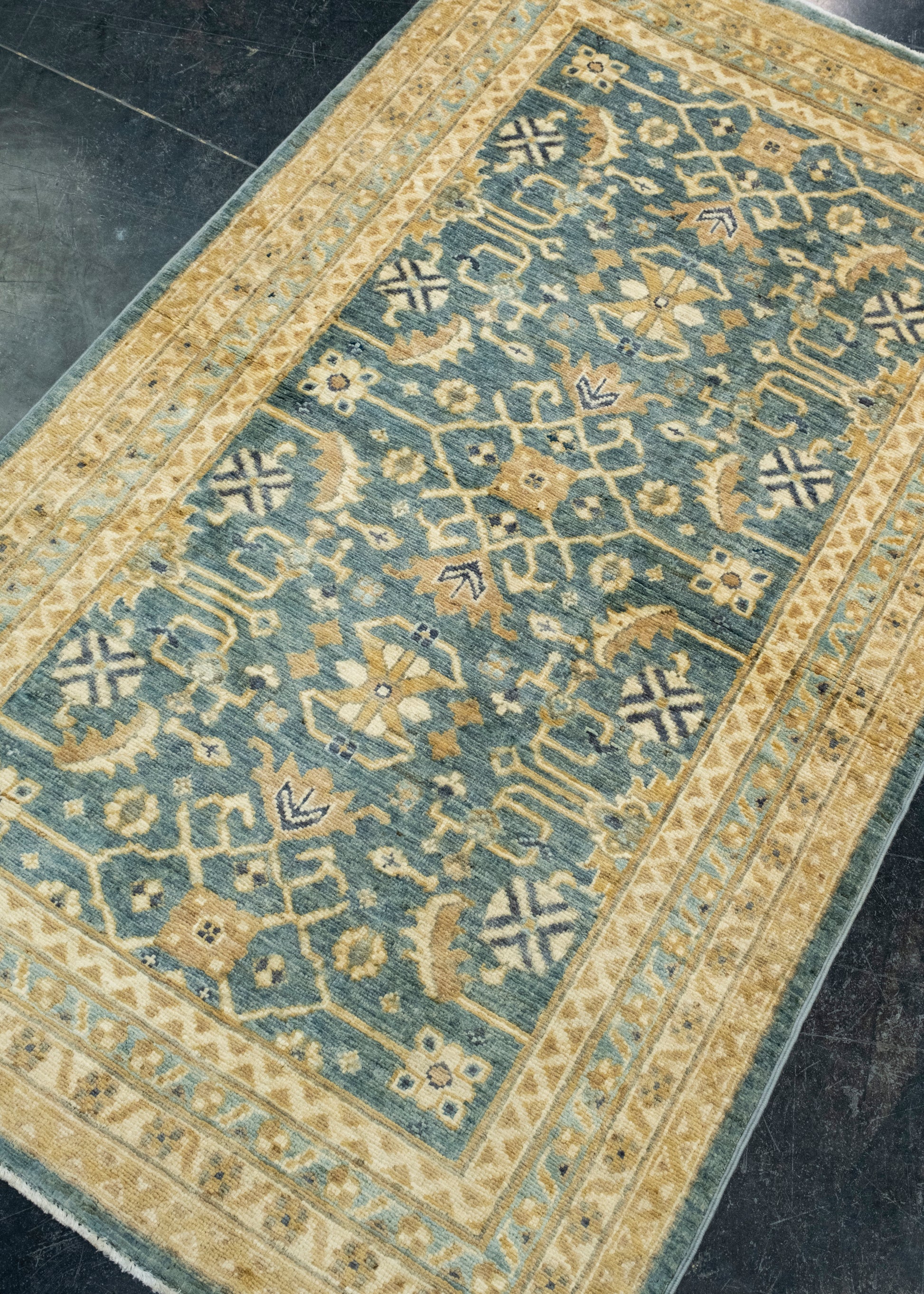 Turkish Oushak Rug 2'10" x 4'10" #17474