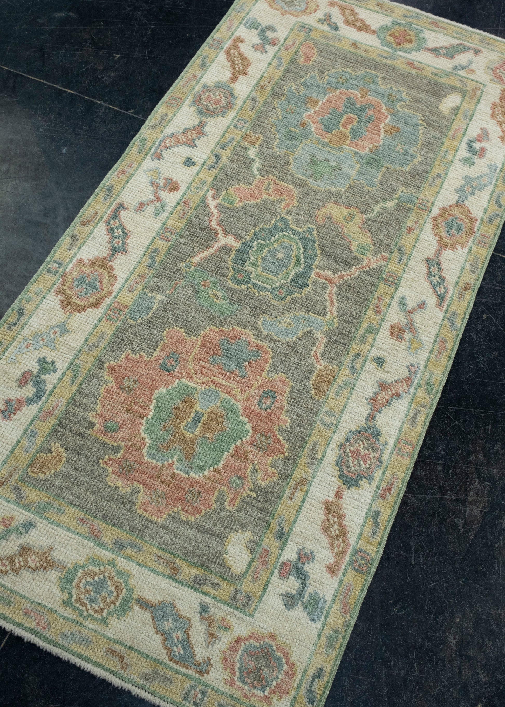 Turkish Oushak Rug 2'6" x 5'7" #17514