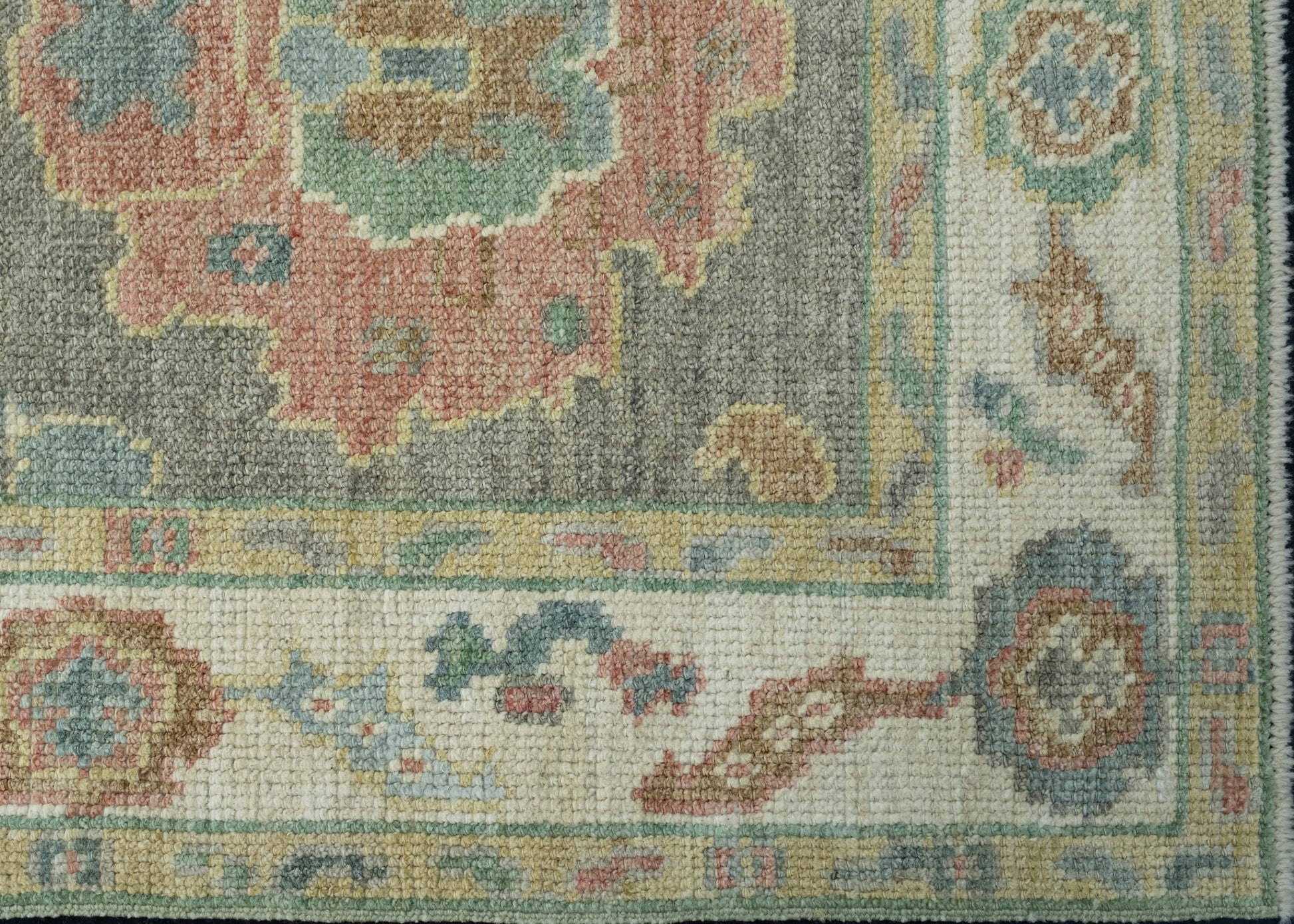 Turkish Oushak Rug 2'6" x 5'7" #17514