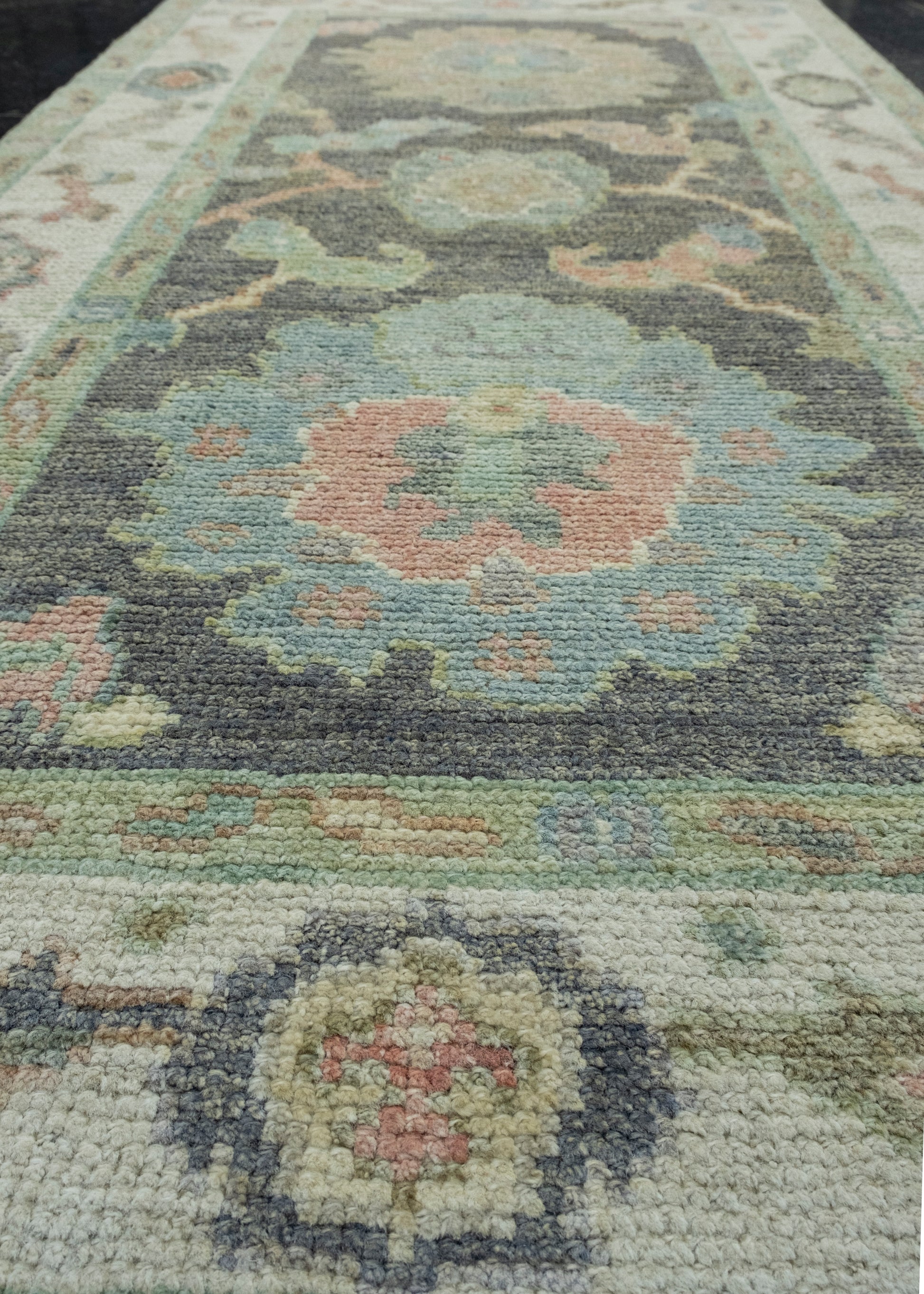 Turkish Oushak Rug 2'7" x 5'1" #17387