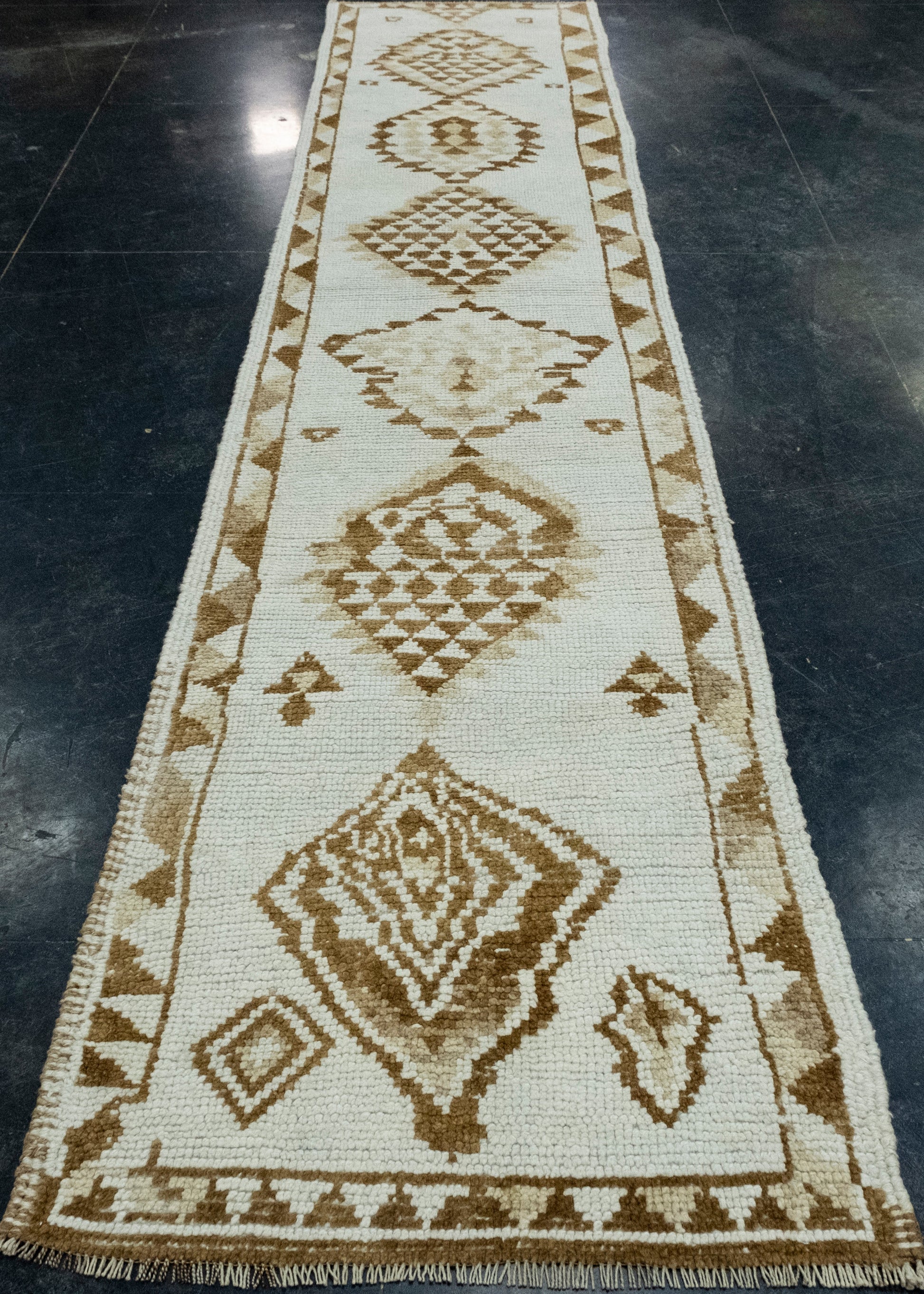 Turkish Vintage Anatolian Runner Rug 2'10" x 13'1" #17471