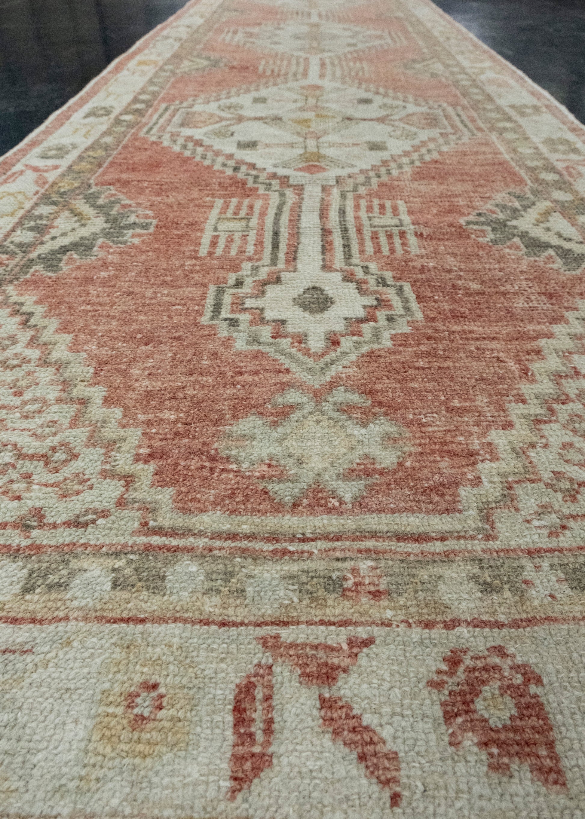 Turkish Vintage Anatolian Runner Rug 2'8" x 11' #17626
