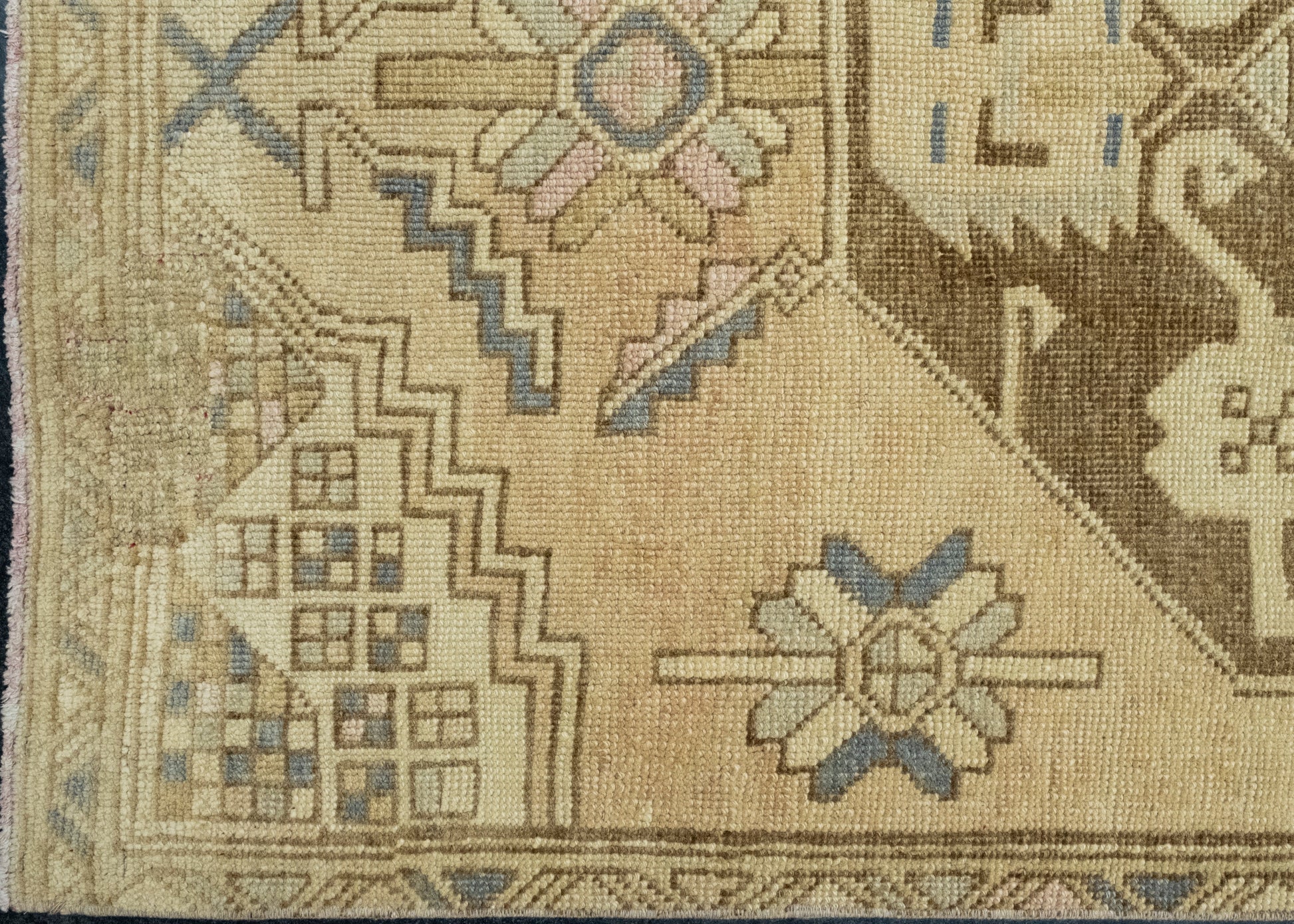 Turkish Vintage Anatolian Runner Rug 3'3" x 13'4" #17137