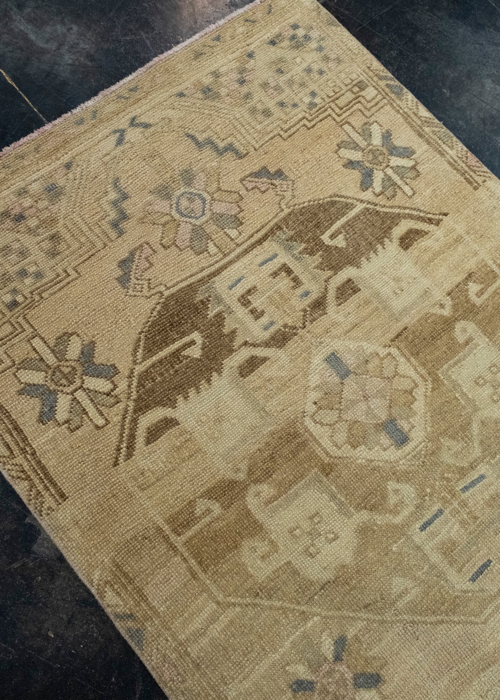Turkish Vintage Anatolian Runner Rug 3'3" x 13'4" #17137