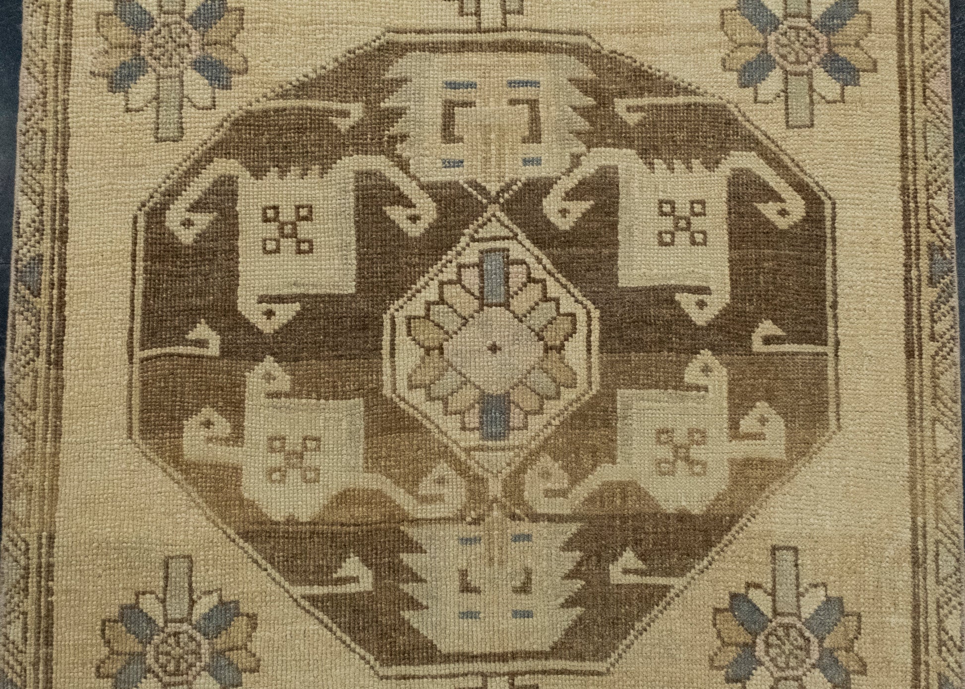 Turkish Vintage Anatolian Runner Rug 3'3" x 13'4" #17137